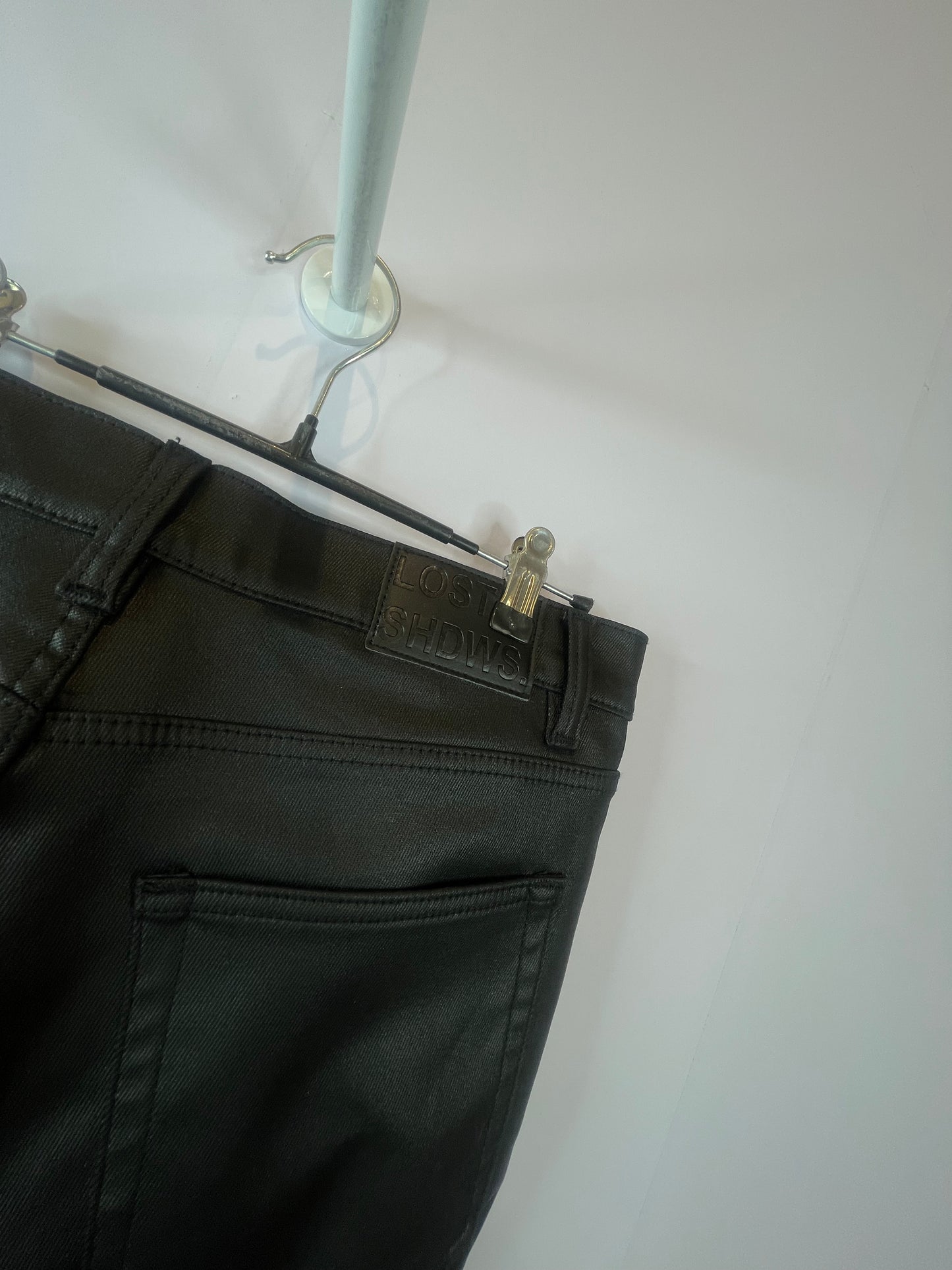 LOSTSHDWS Black & Orange Wax Jeans