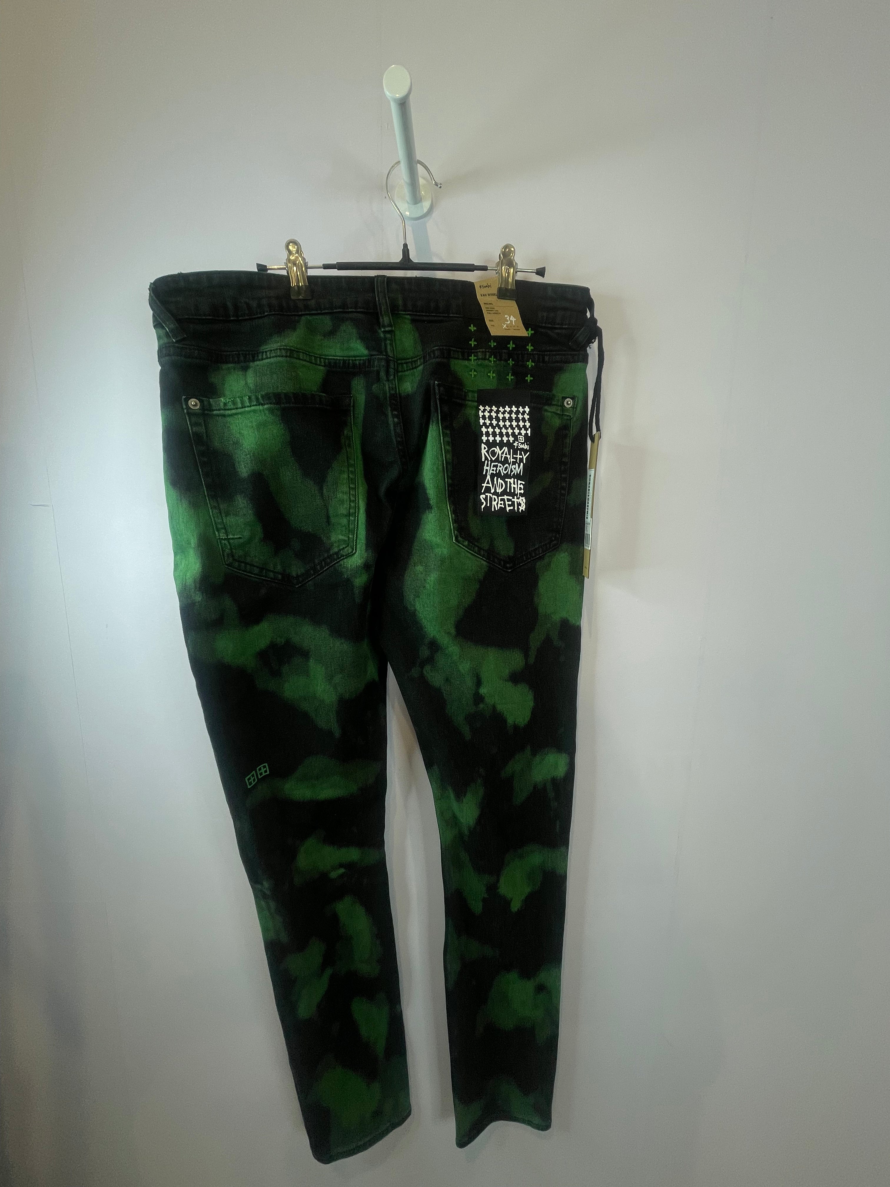 Ksubi Black & Green Jeans