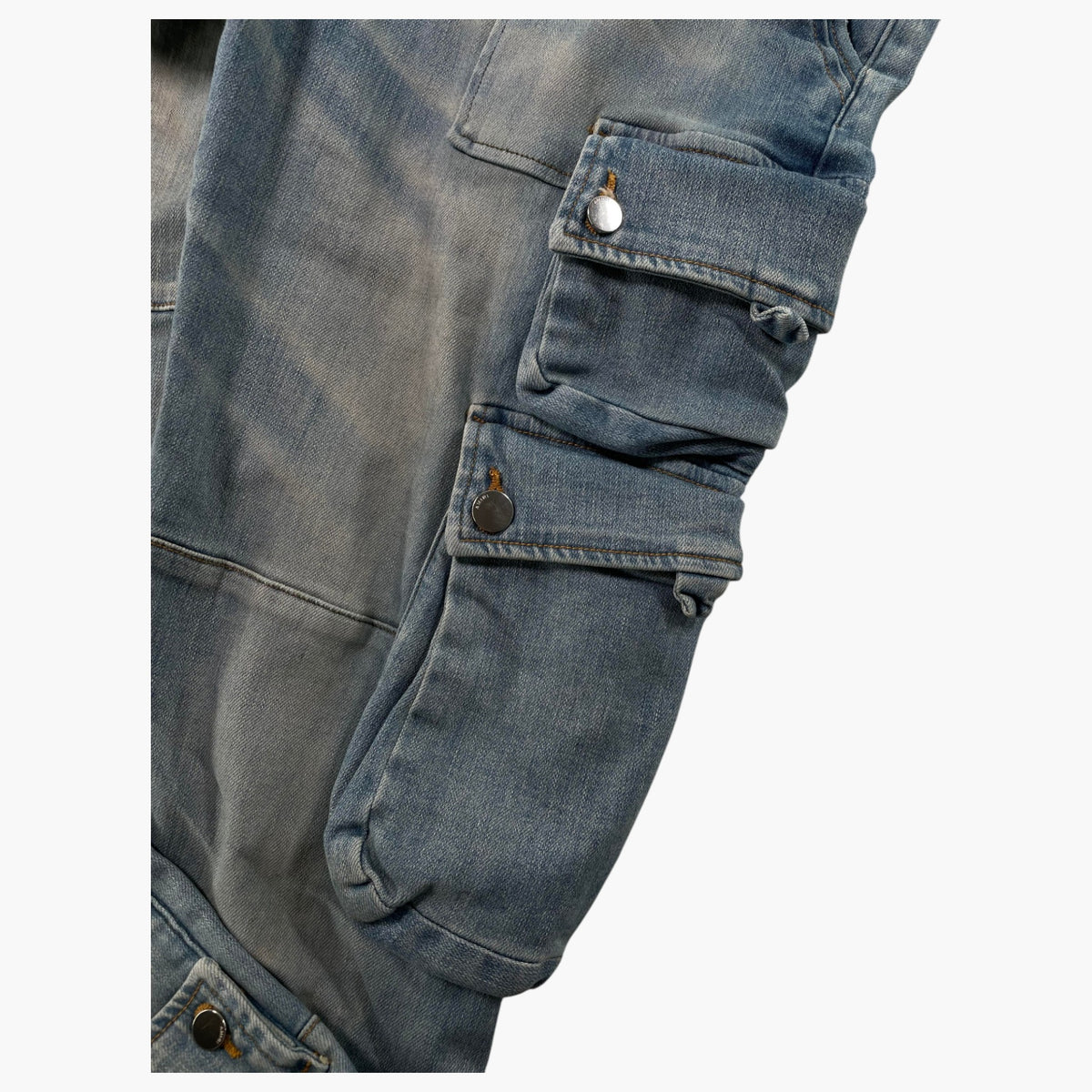 Amiri Denim Cargo Light Wash Pants