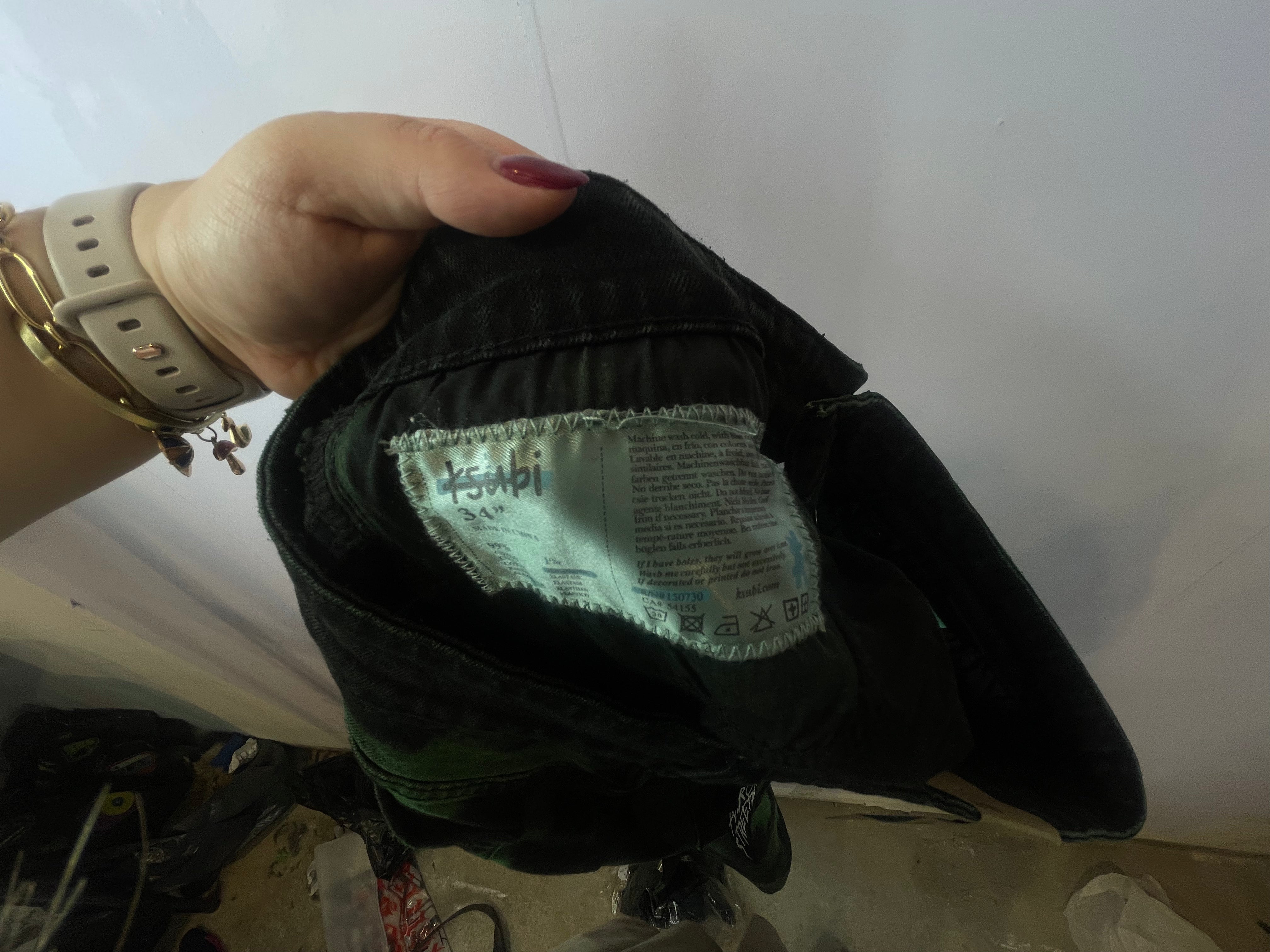 Ksubi Black & Green Jeans