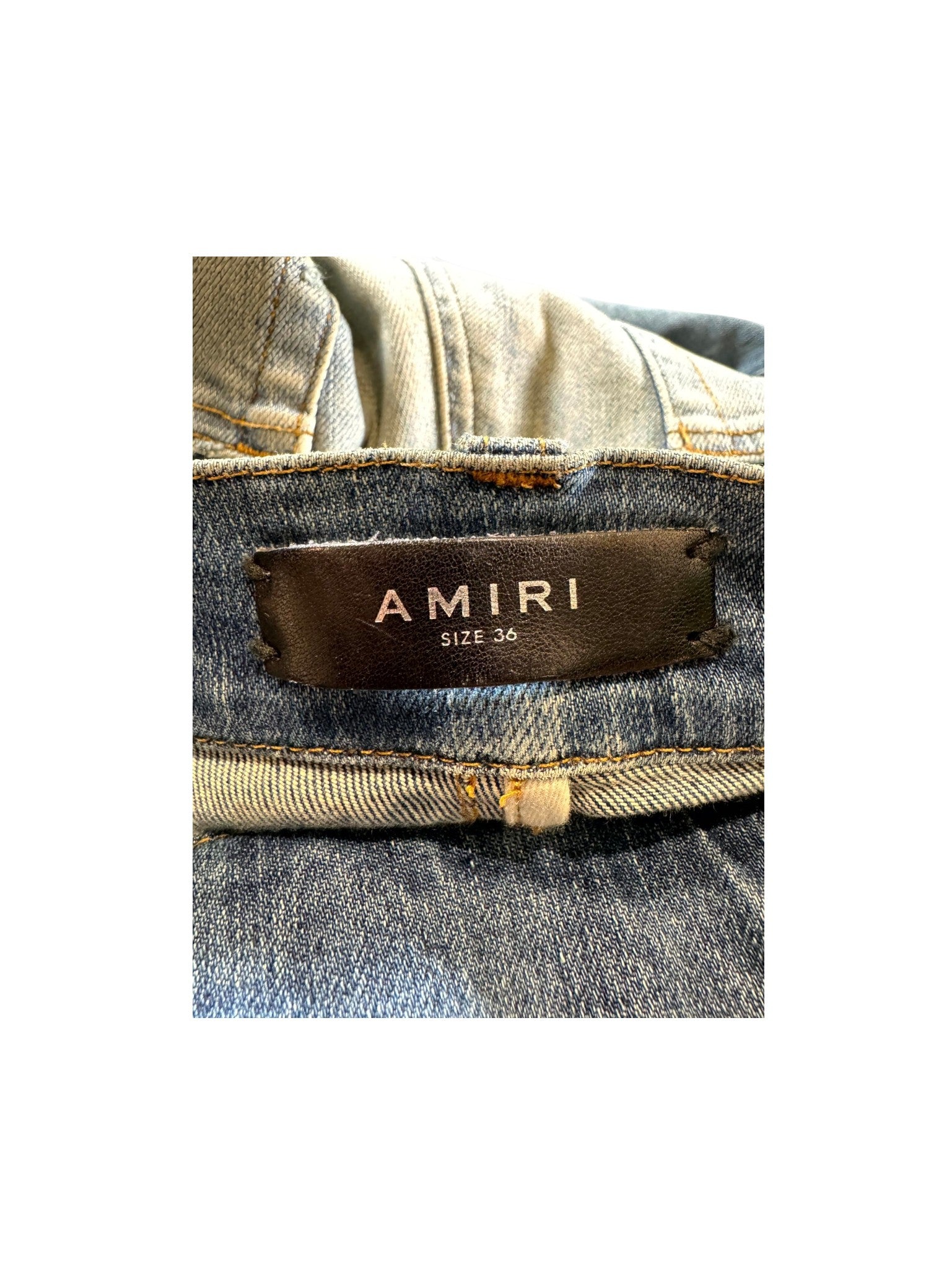 Amiri MX2 Patch Light Wash & Black Jeans