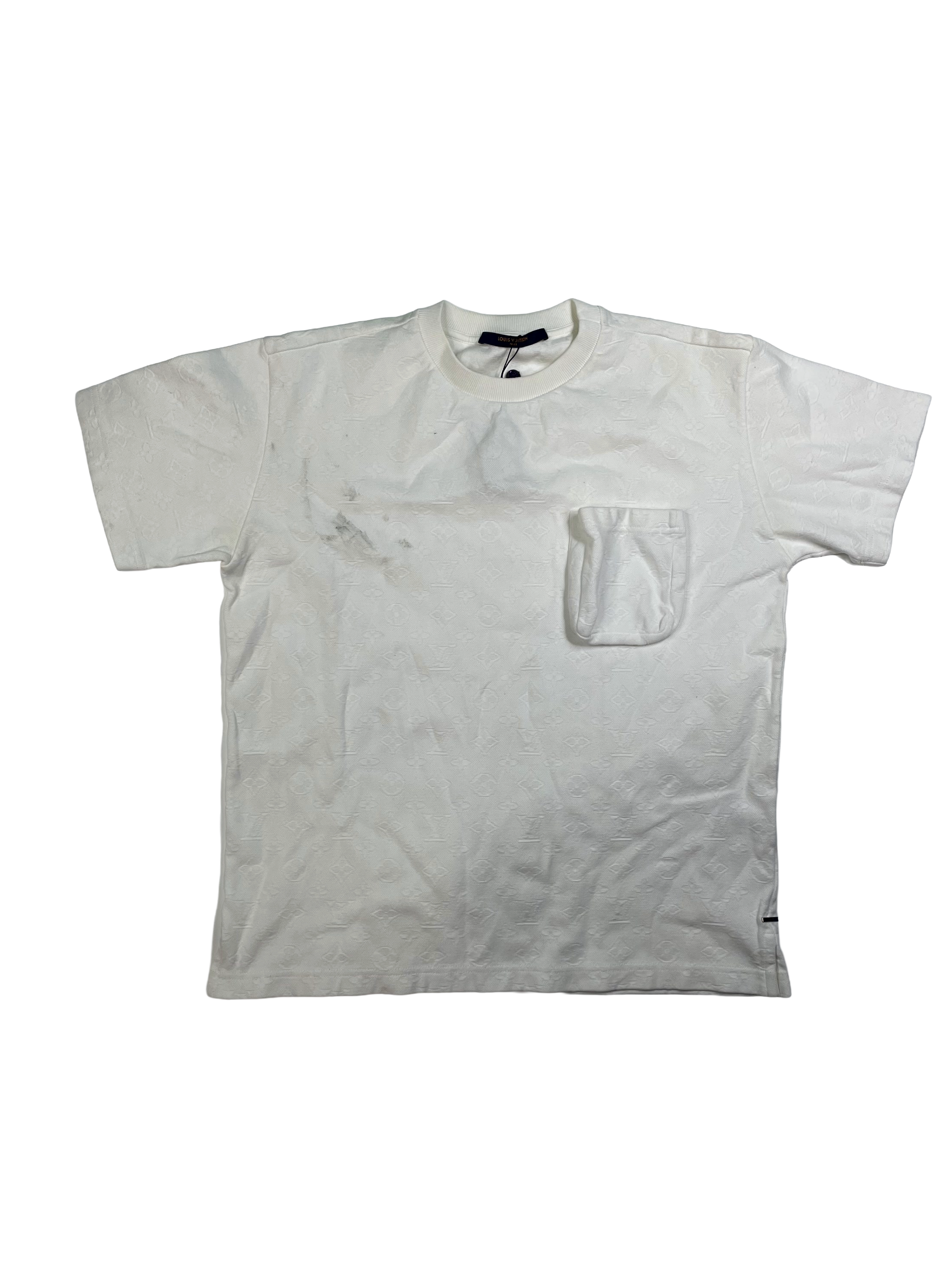 Louis Vuitton Pocket Monogram White Tee