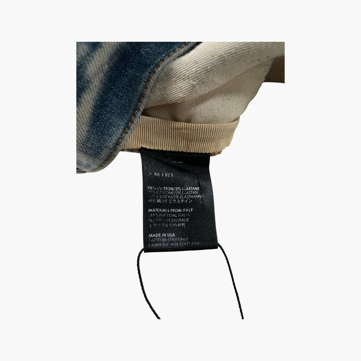 Amiri  Knee Rip (Zipper) Aged Wash Jeans