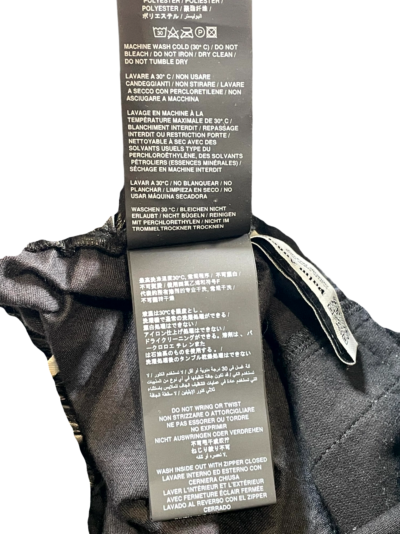 Palm Angels Leather Black & White Track Pants