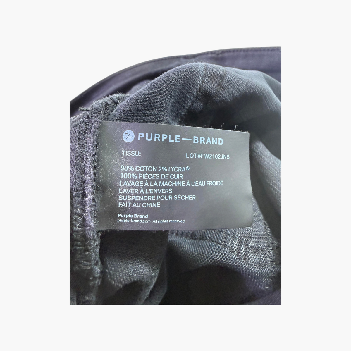 Purple Brand Paisley Patchwork Black Wash Jeans