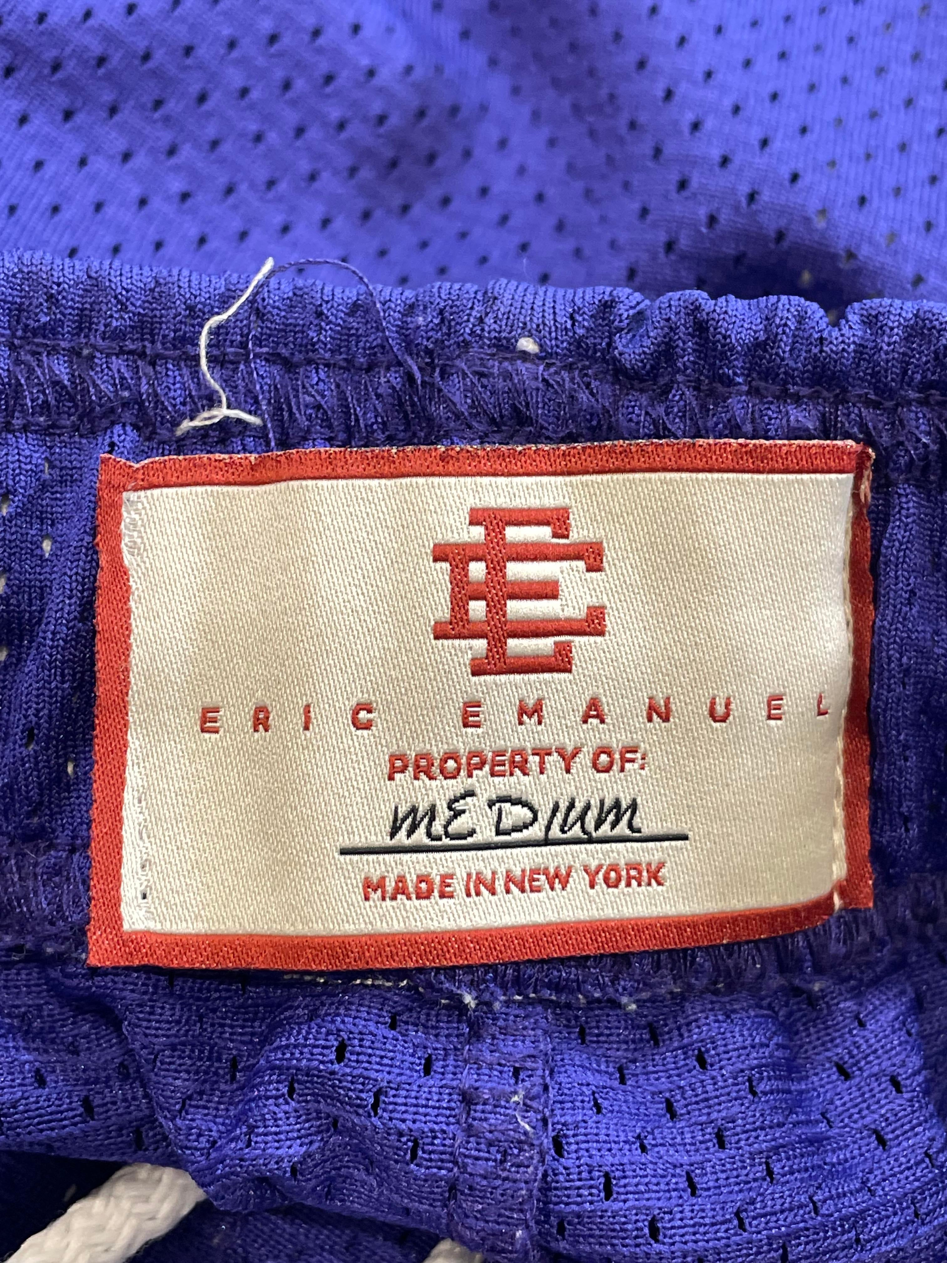 Eric Emanuel x Reebok Purple & Yellow Shorts
