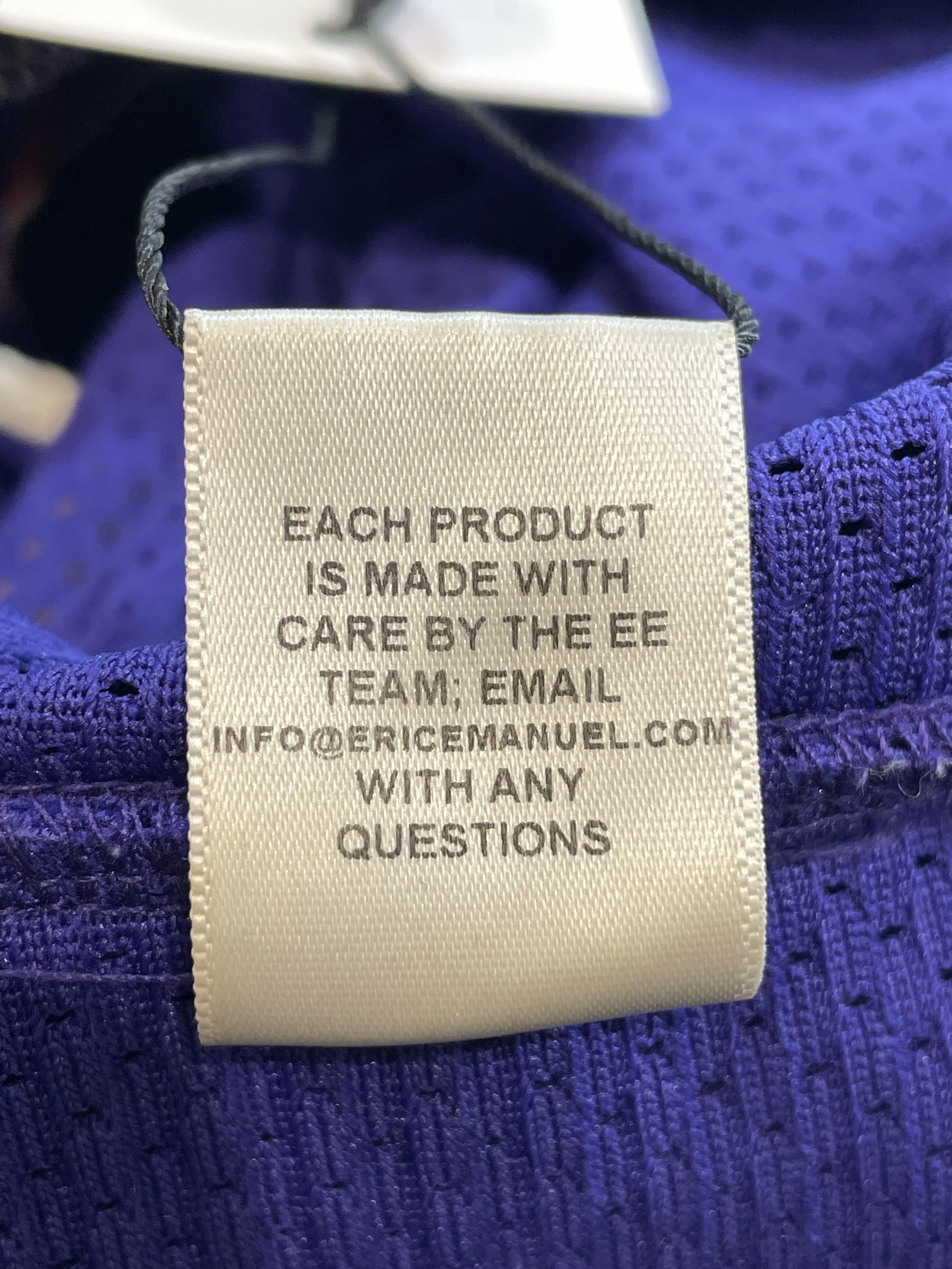 Eric Emanuel x Reebok Purple & Yellow Shorts