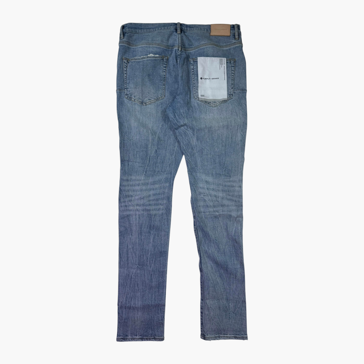 Purple Brand Light Wash Scripted Jeans