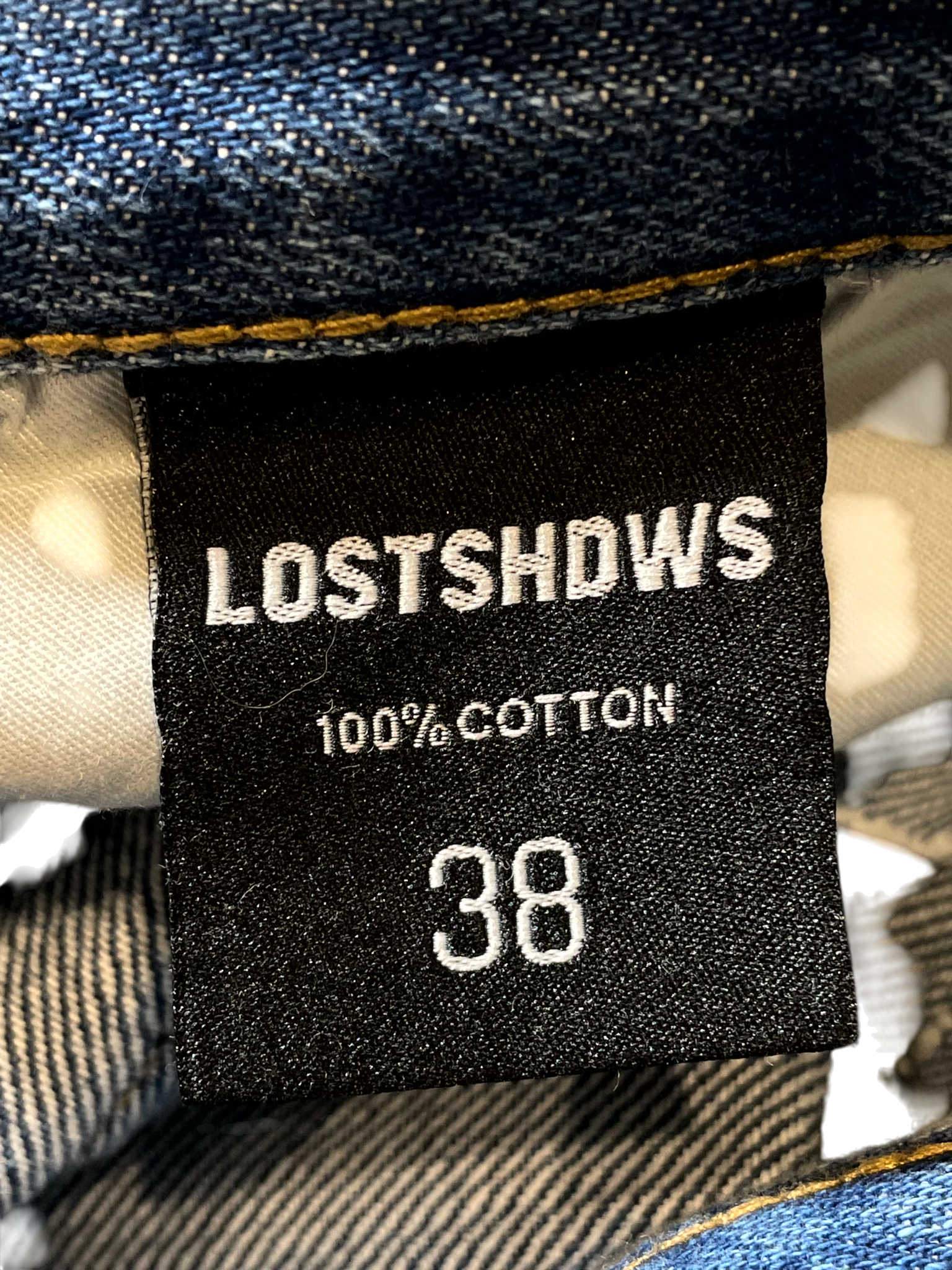 LOSTSHDWS DSTRY Waxed Denim Jeans
