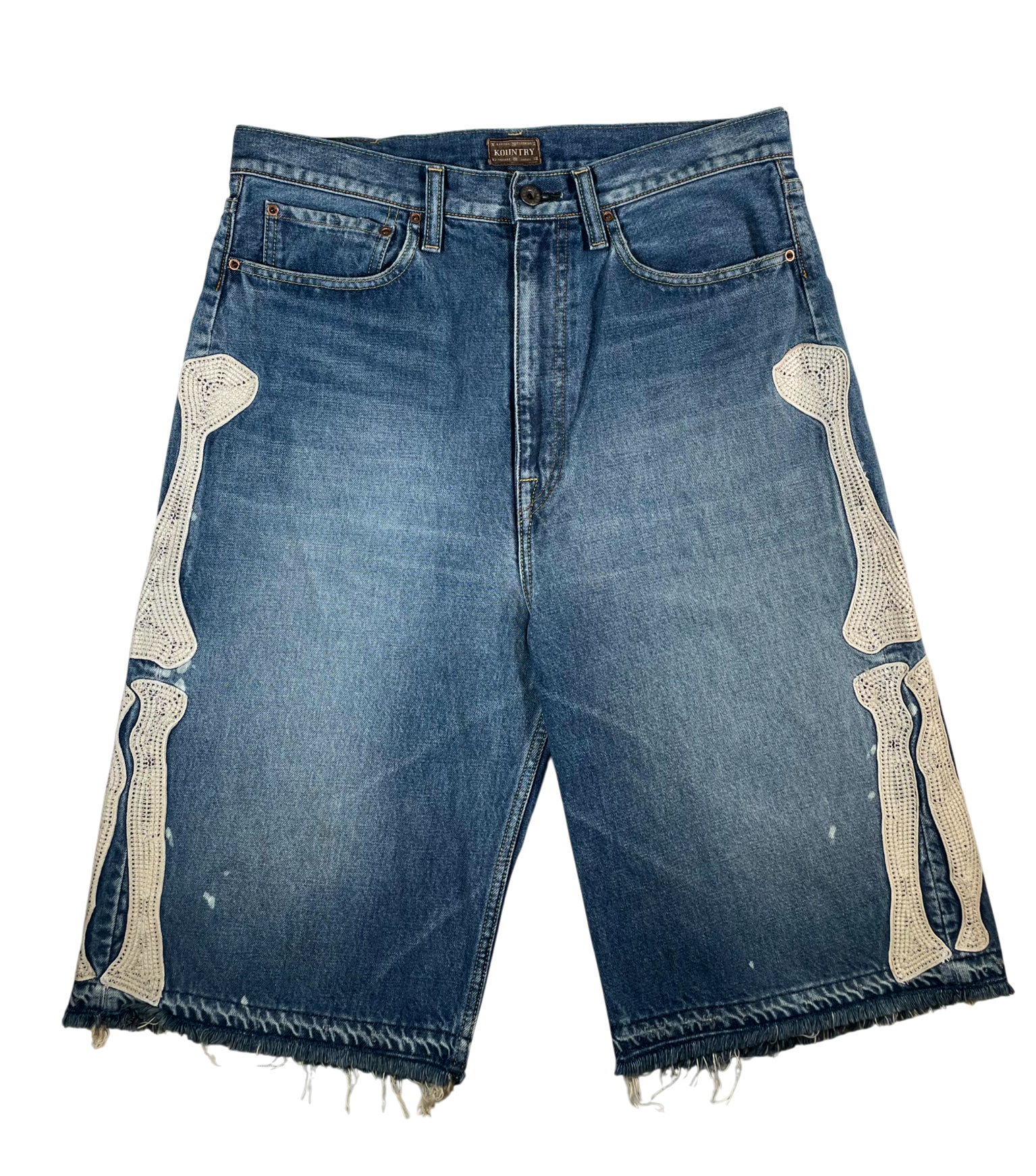 Kapital Bone Denim Blue Shorts