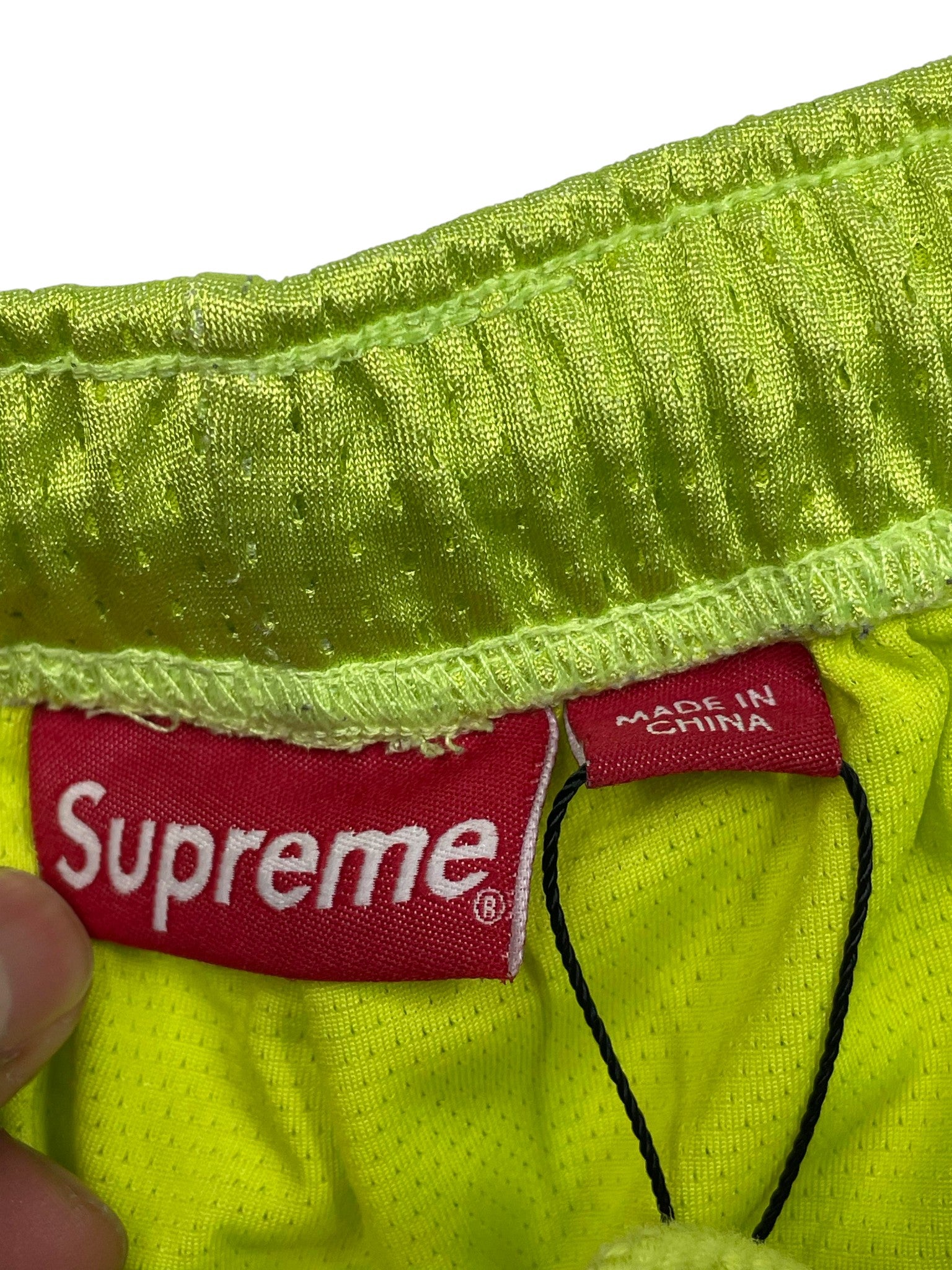 Supreme Mesh 49 Lime Shorts