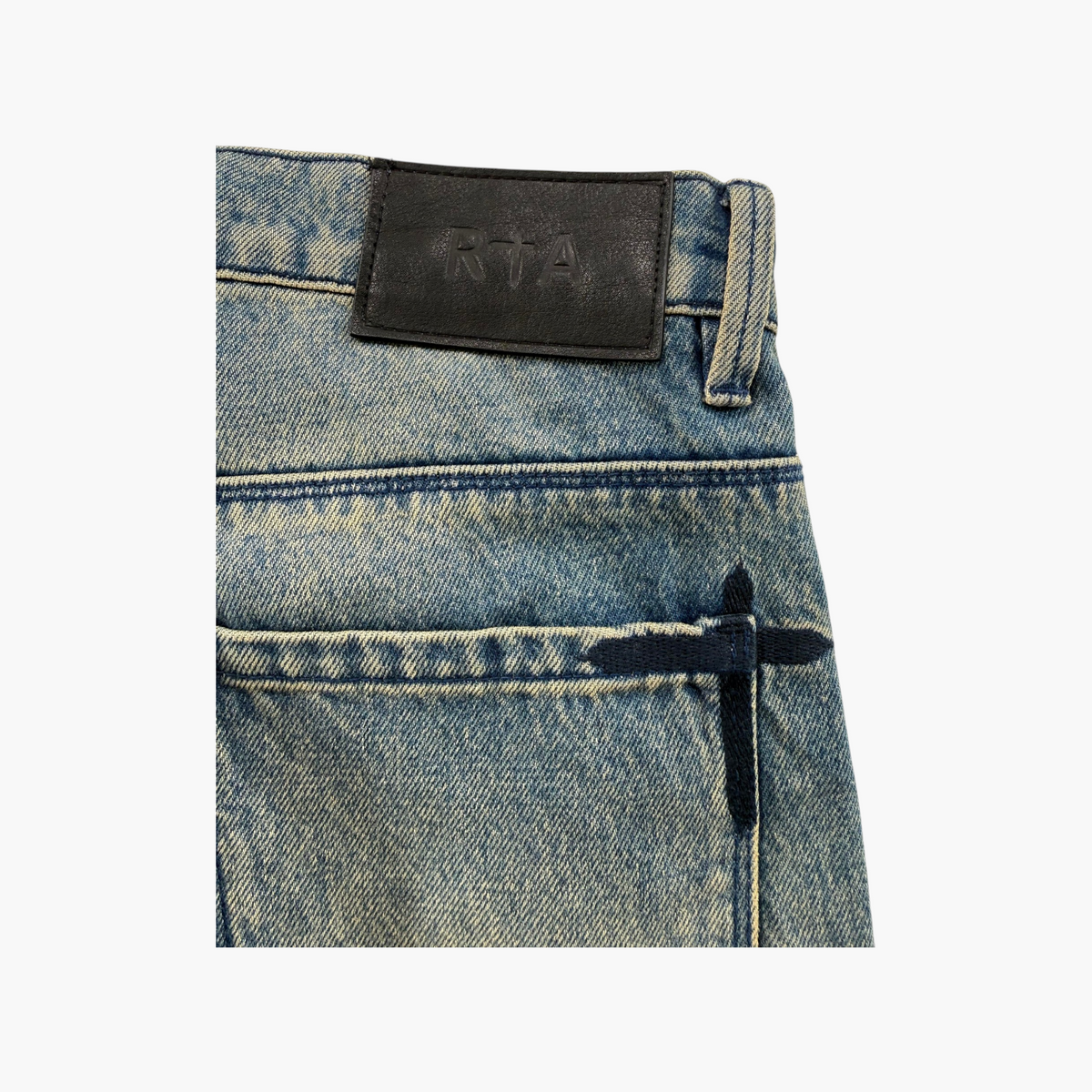 RTA Vintage Wash Straight Leg Jeans