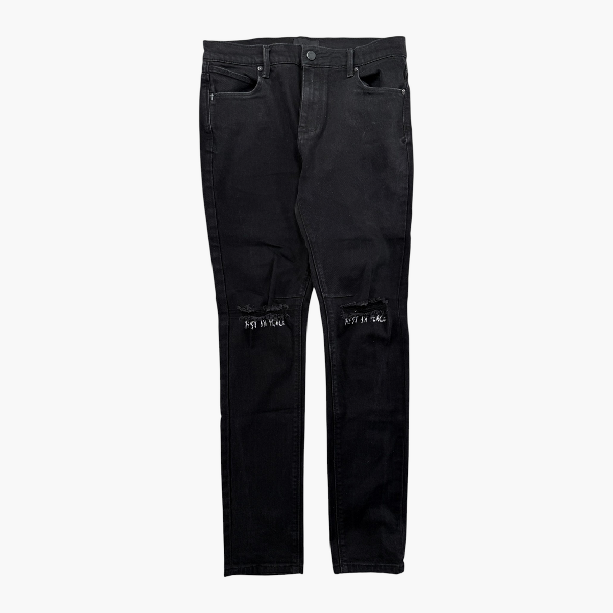 RTA Black Wash RIP Ripped Jeans