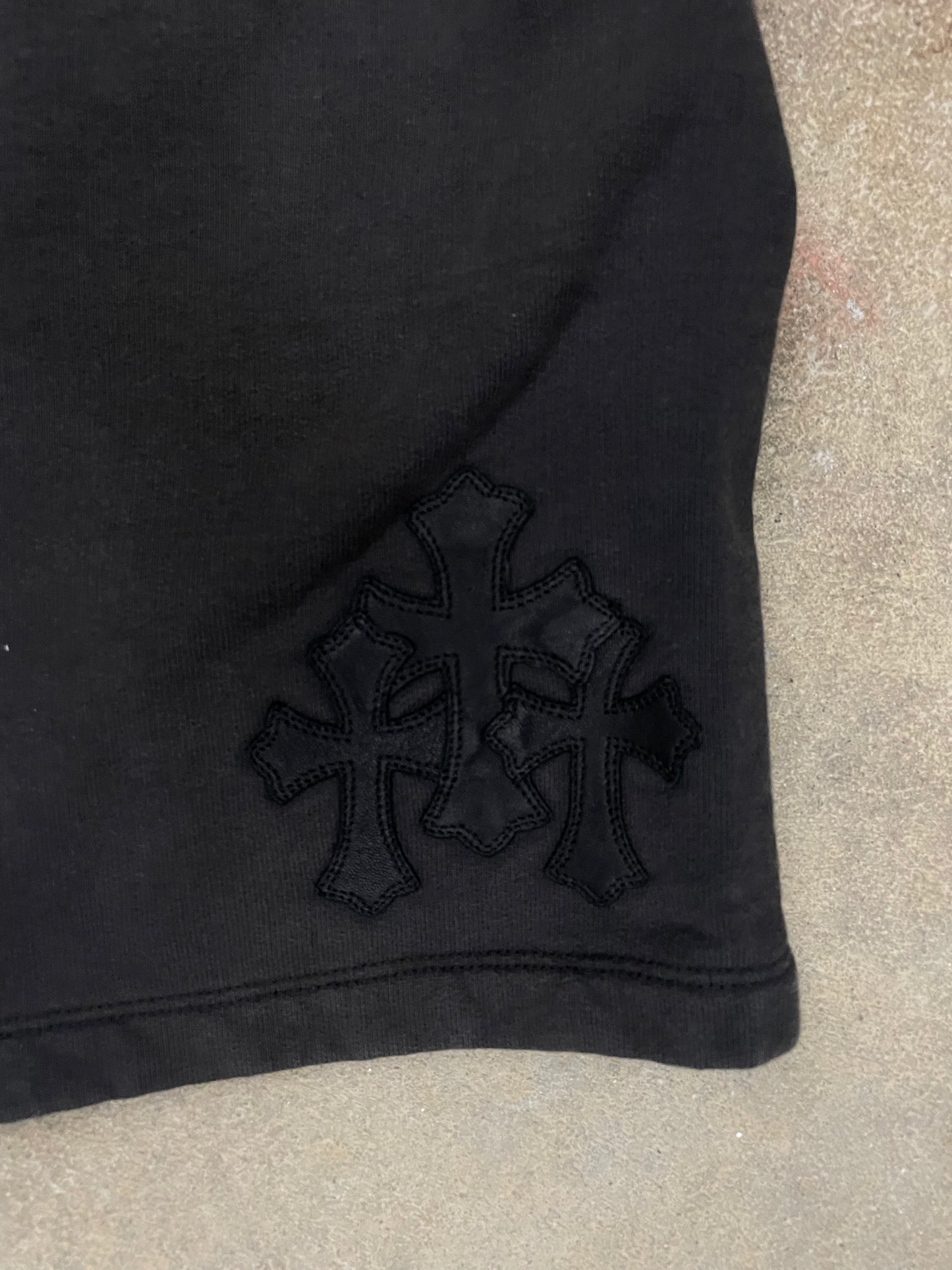 Chrome Hearts Cemetery Shorts Black Used XL
