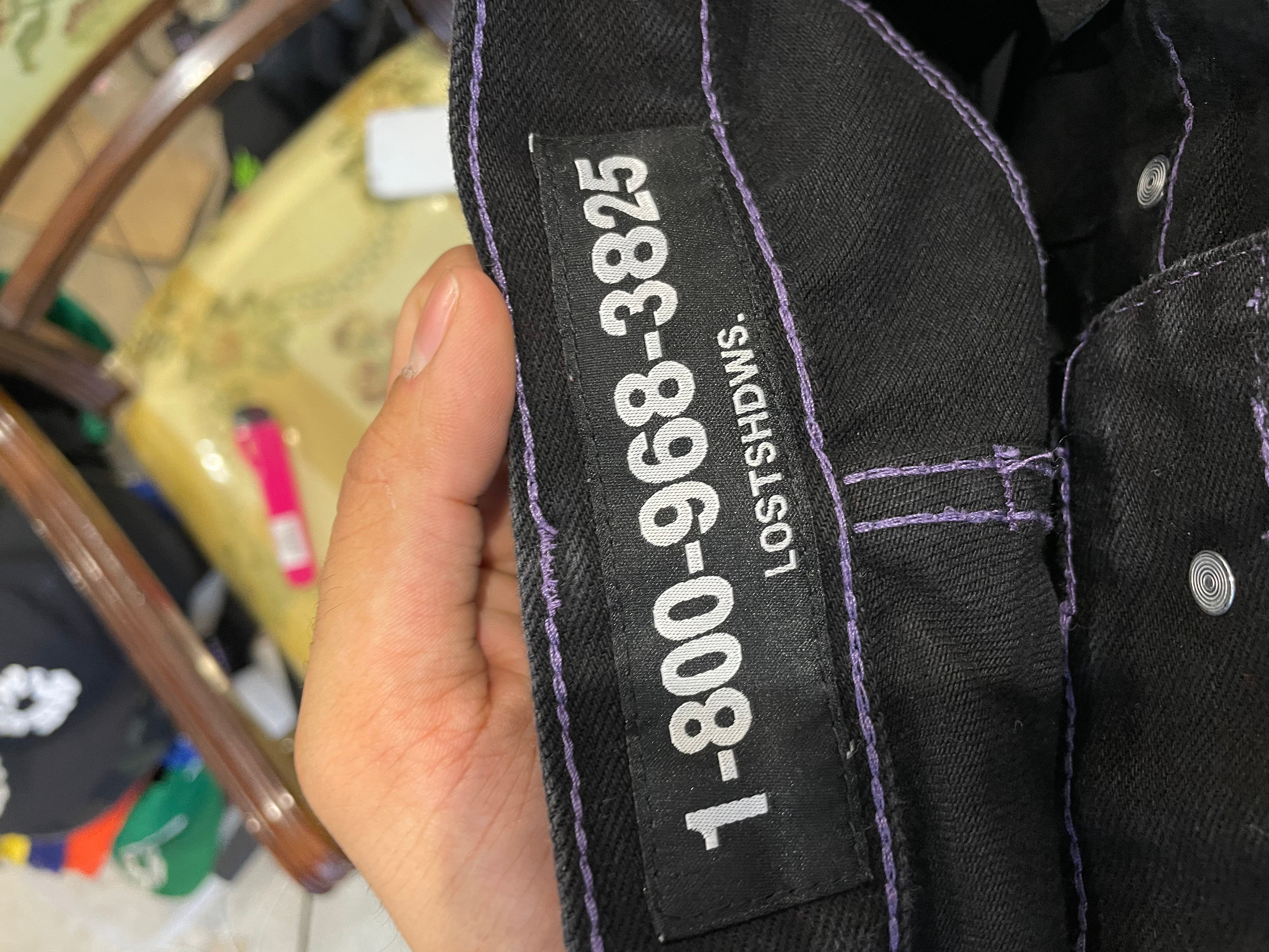 LOSTSHDWS Black & Purple Jeans