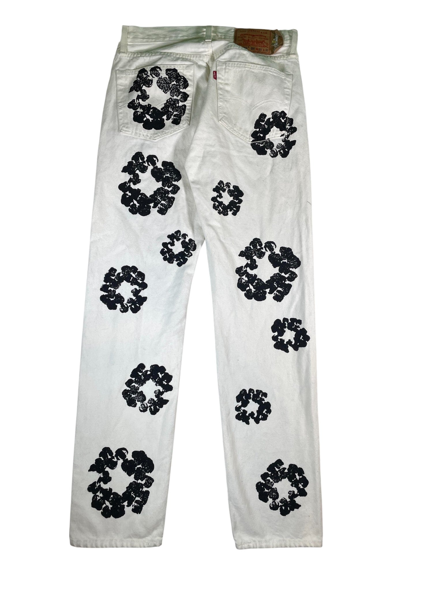 Denim Tears White & Black Jeans