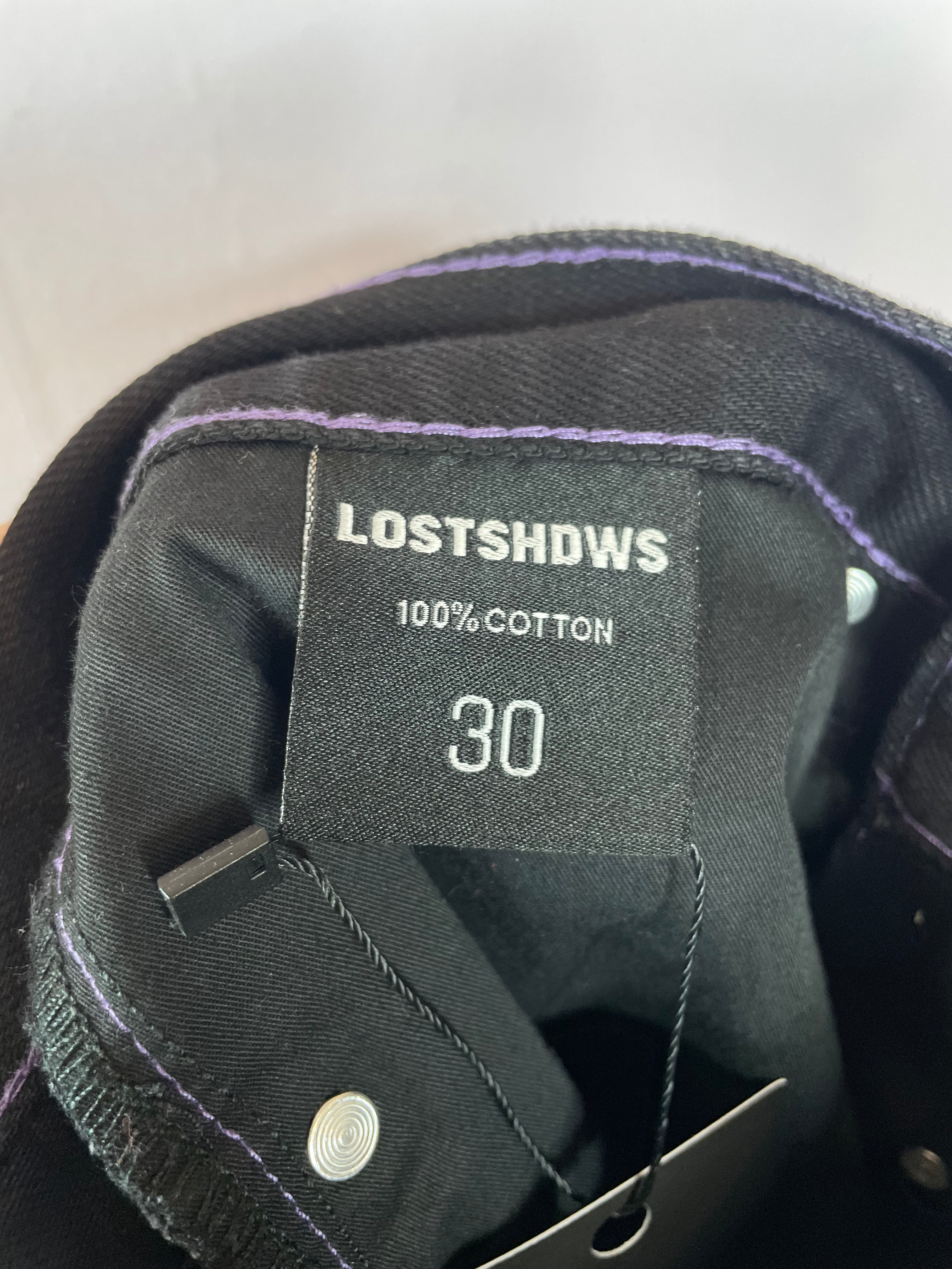 LOSTSHDWS Black & Purple Jeans