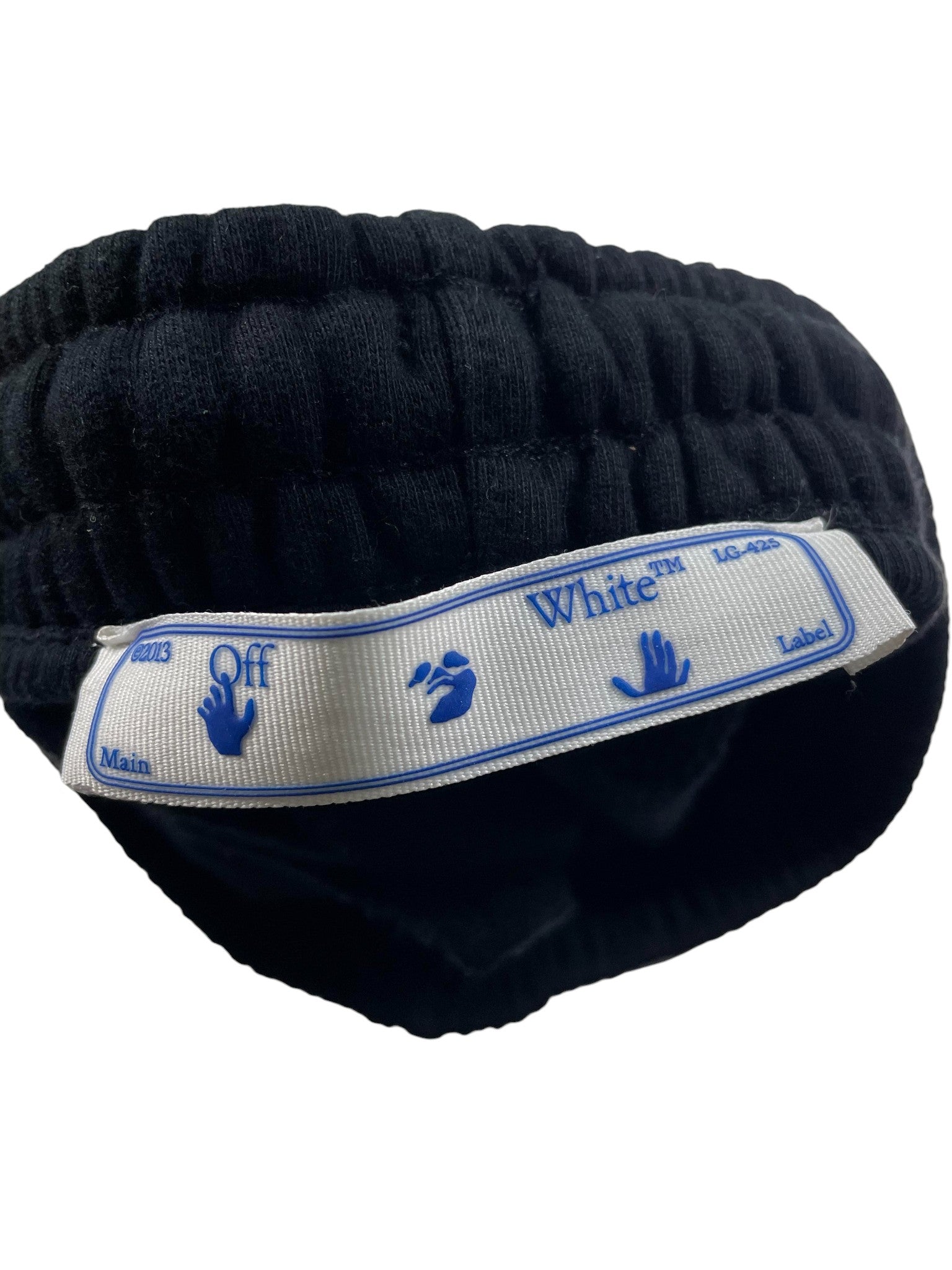 Off White Black & Yellow Sweat Shorts