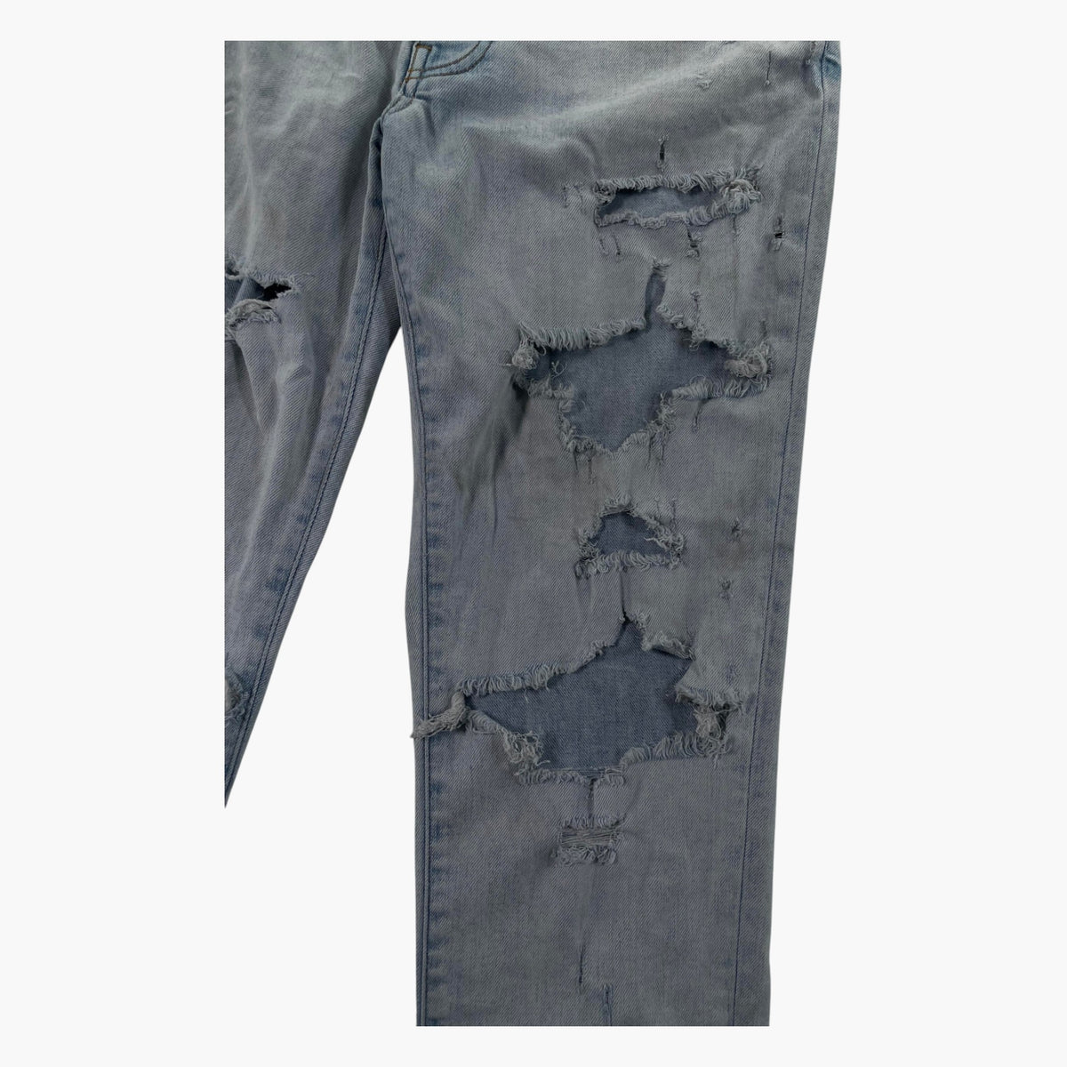 Amiri  Plain Thrasher Light Wash Ripped Jeans