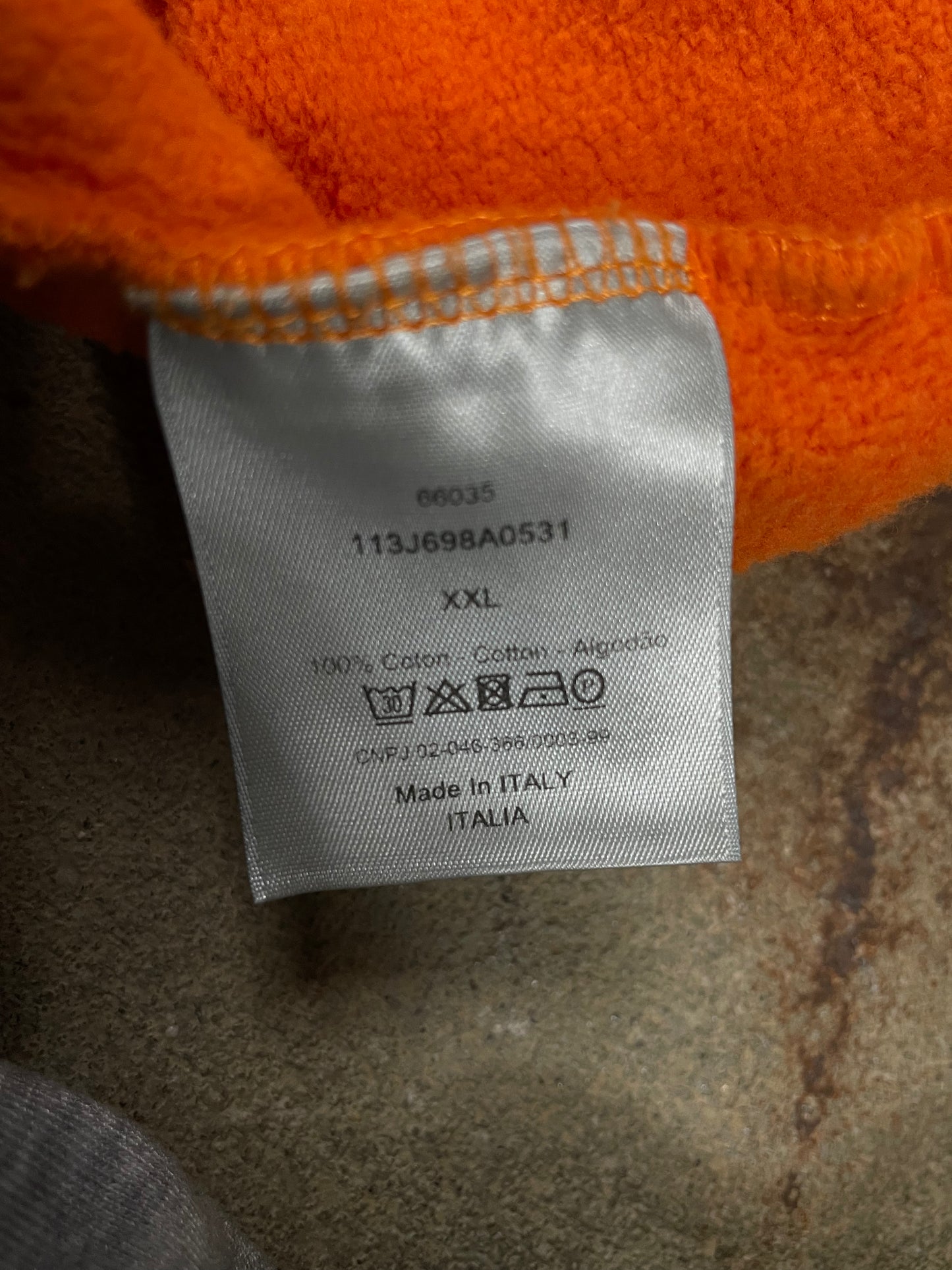 Dior CD Hoodie Orange Used XXL