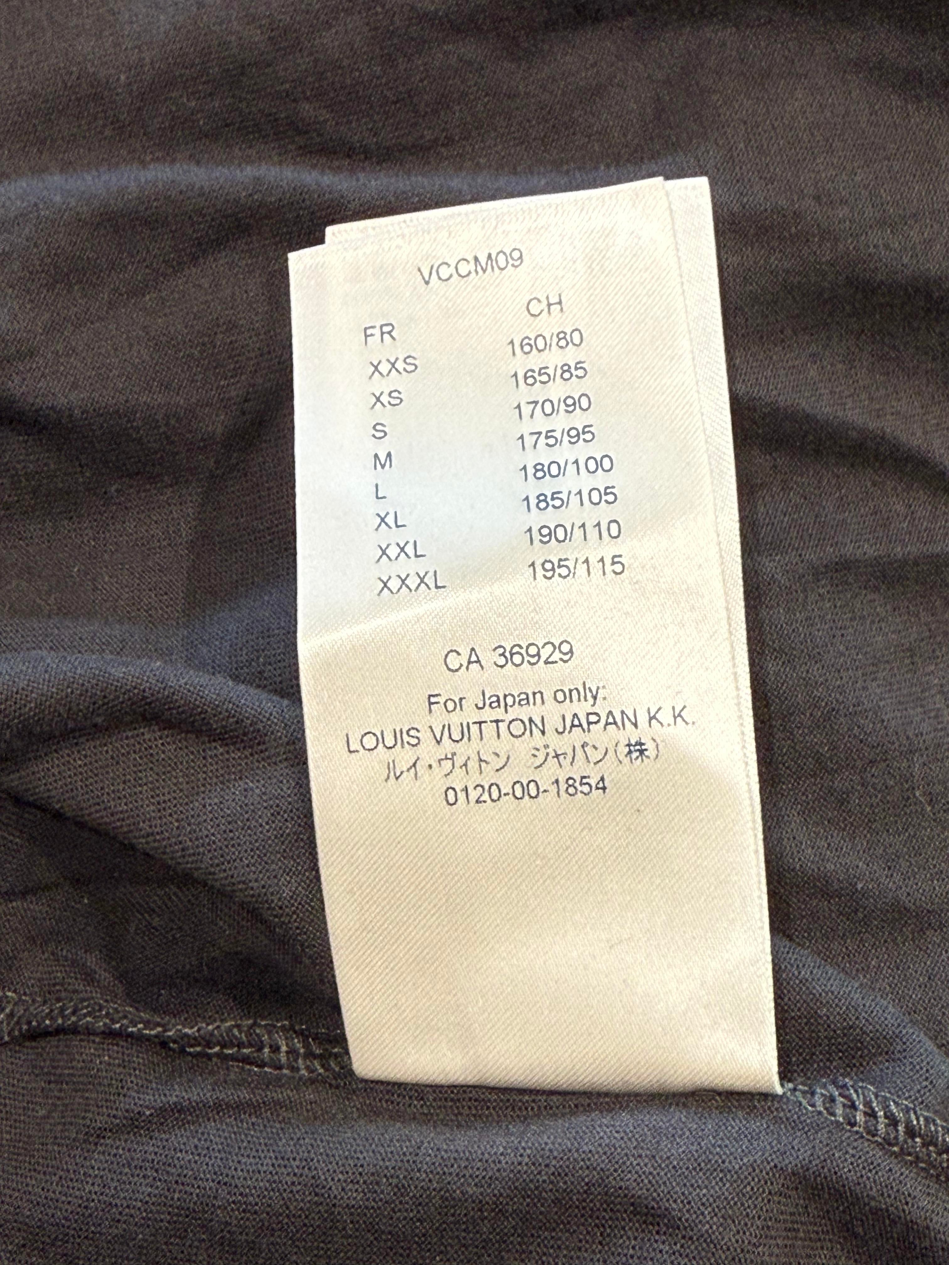 LV Pin Logo T-shirt Charcoal