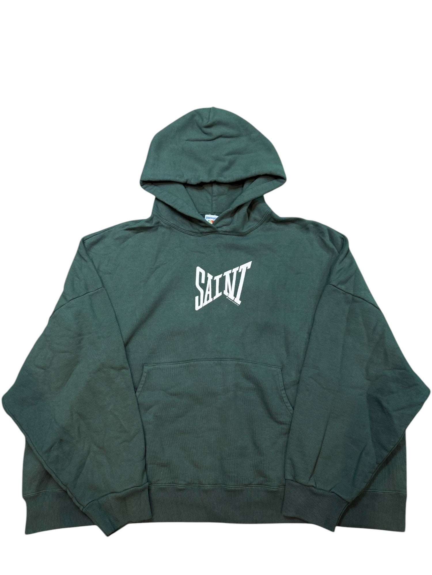 Saint Michael Green Logo Hoodie