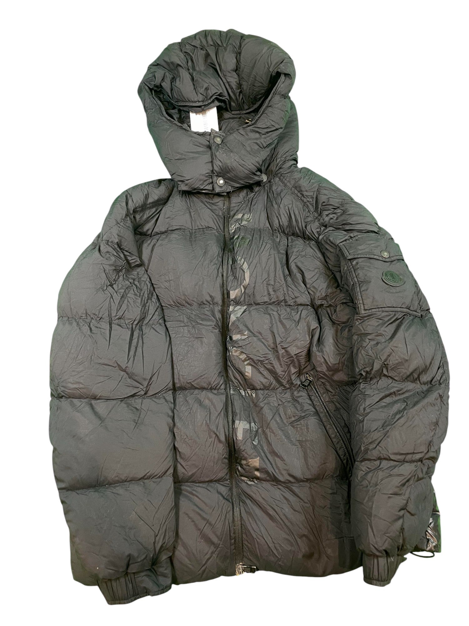Moncler Puffer Hooded Black Jacket