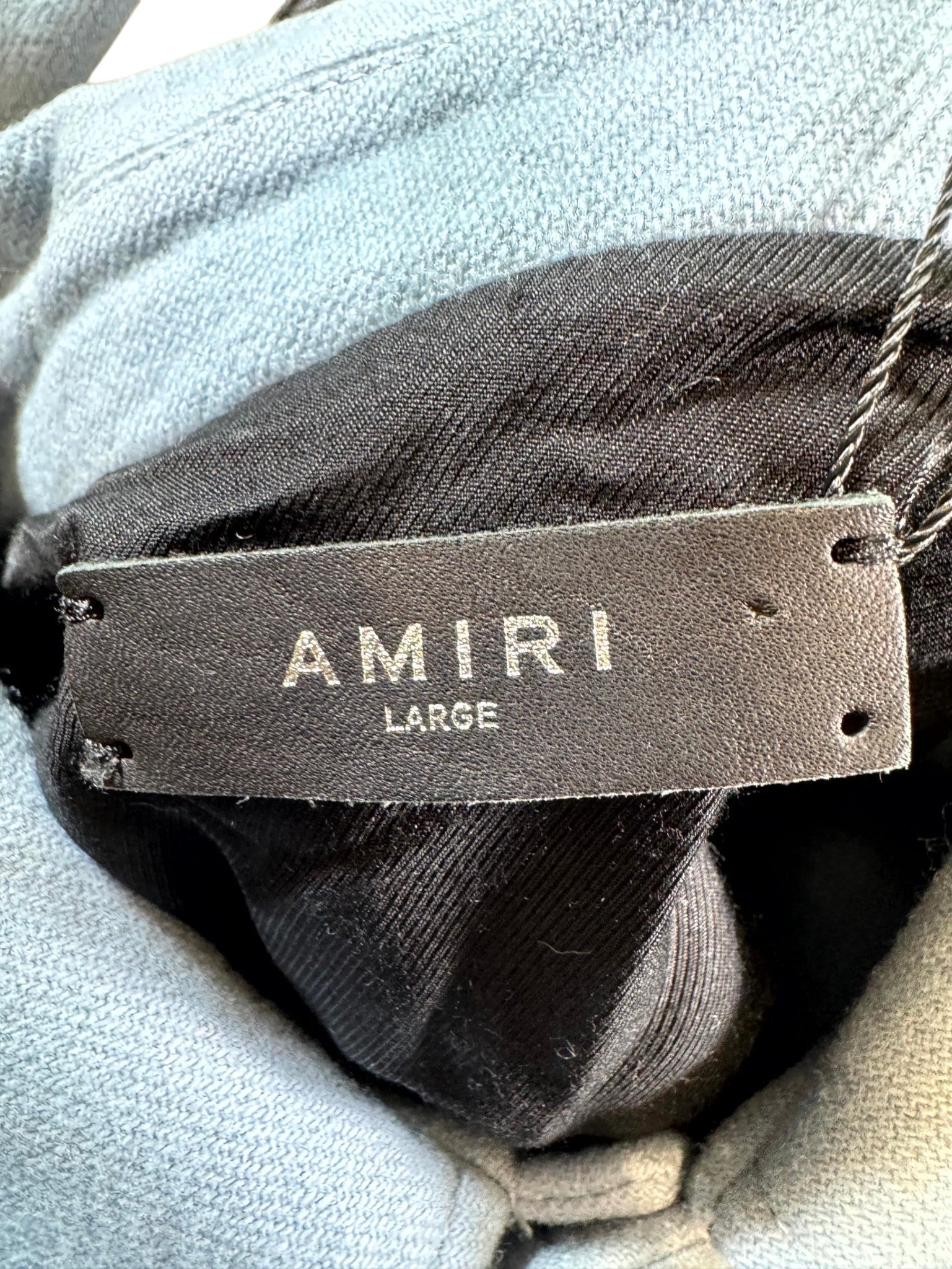 Amiri Bone Varsity Blue & Cream Jacket