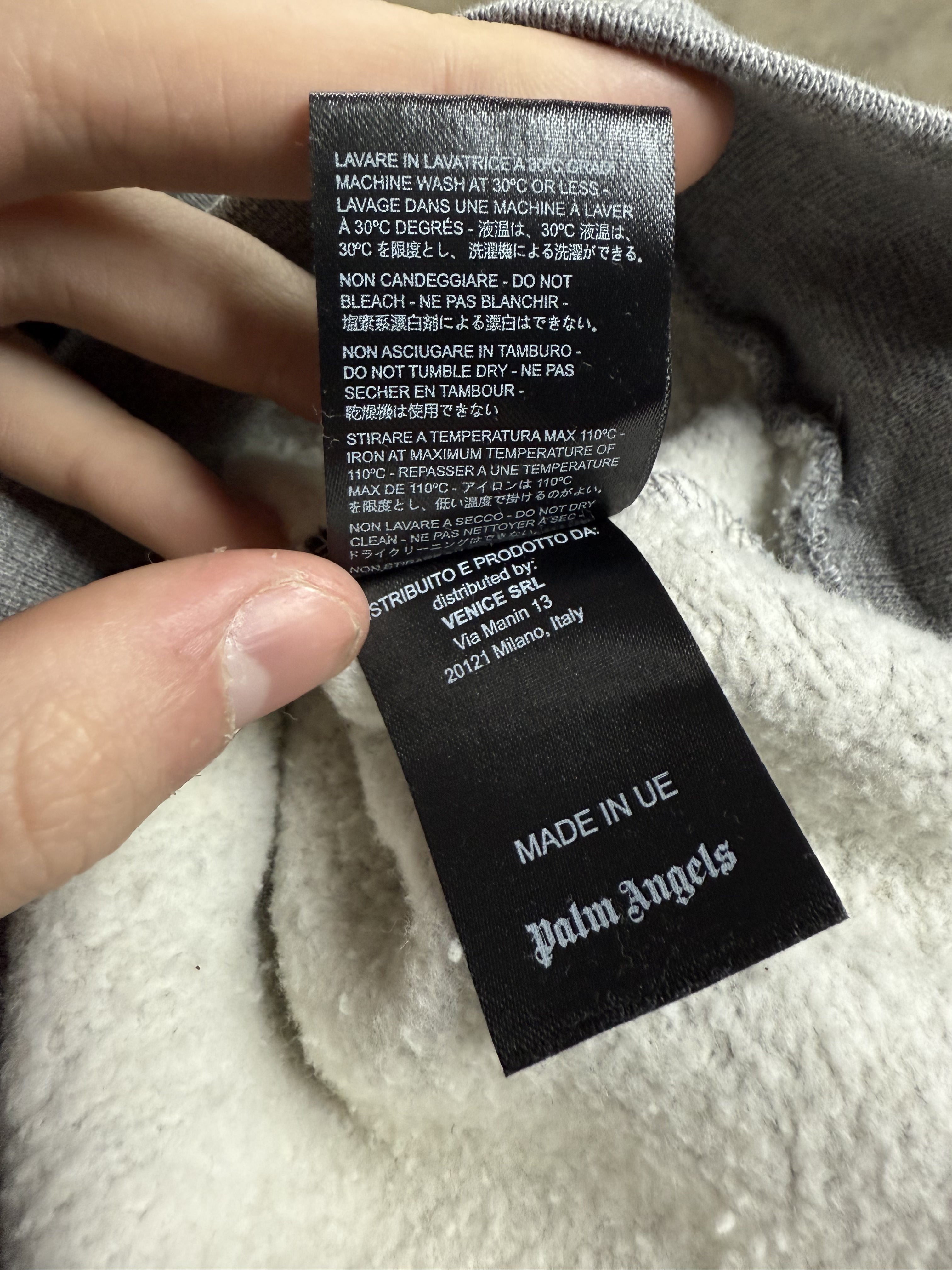 Palm Angels Box Logo Crewneck Grey Used XS