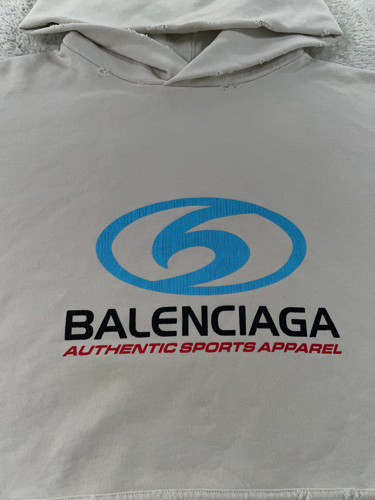 Balenciaga Surfer White Hoodie