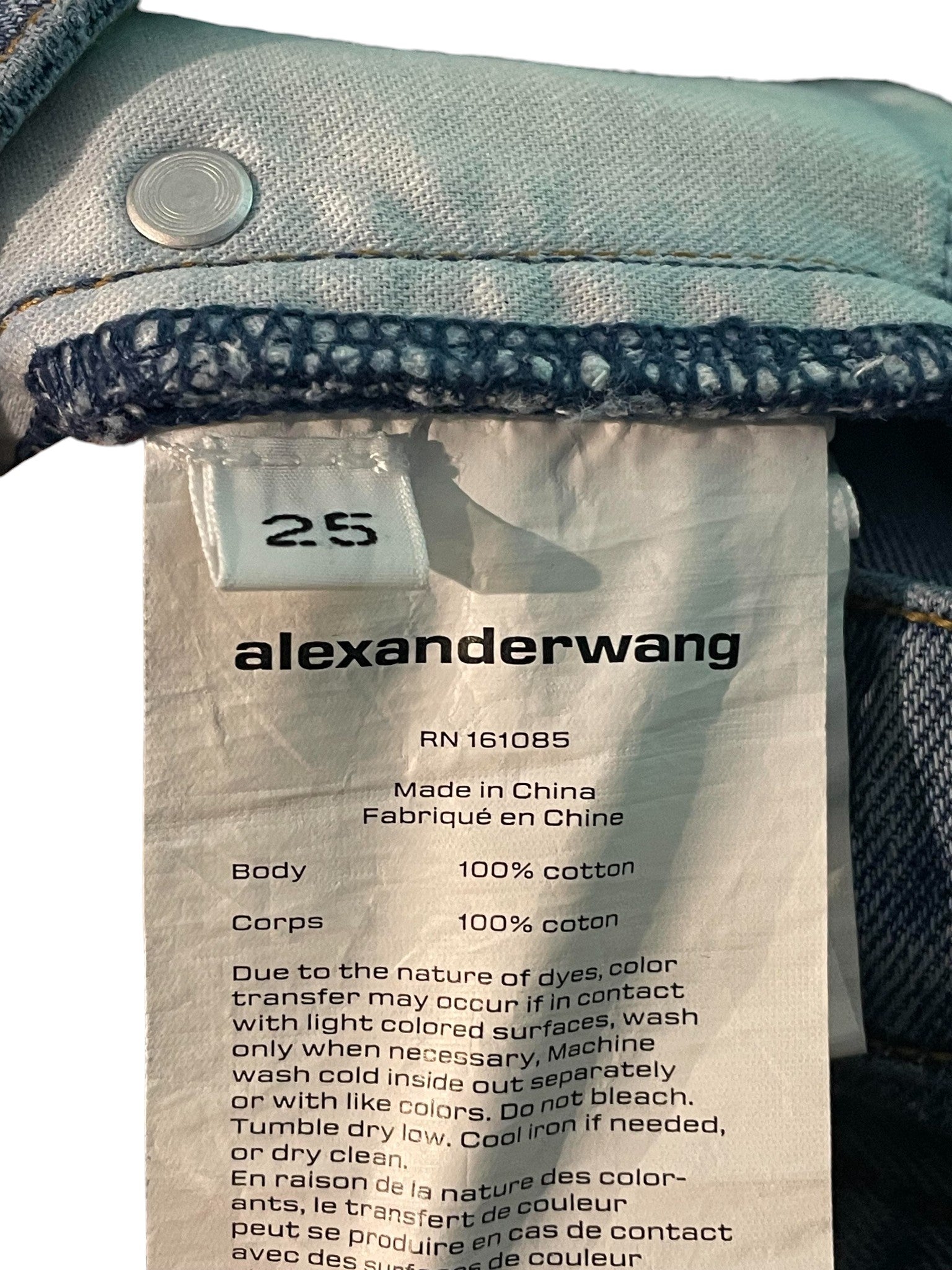 Alexander Wang 'Pocket Logo' Jean Shorts