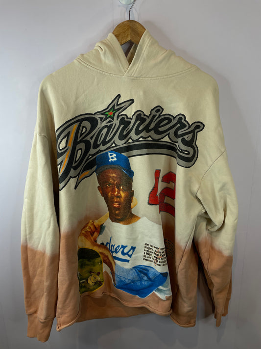 Barriers Jackie Robinson Brown Hoodie