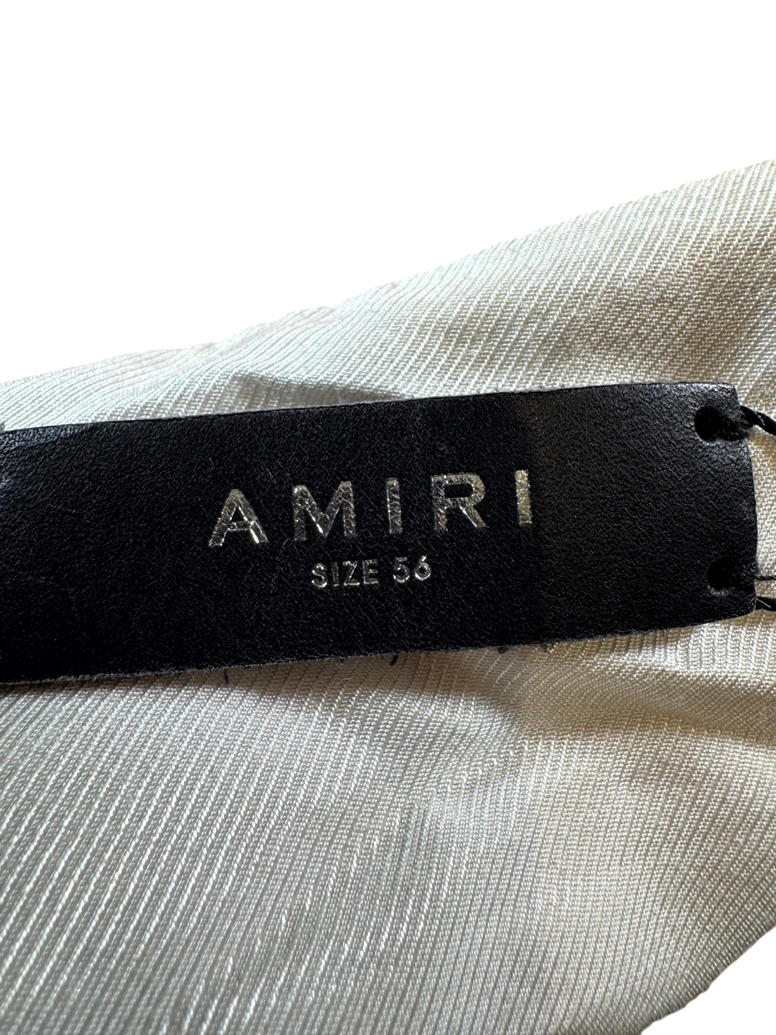 Amiri Bone Pink Varsity Jacket