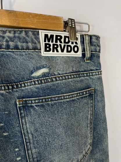 WDW Rhinestone Cemetery Blue Jeans