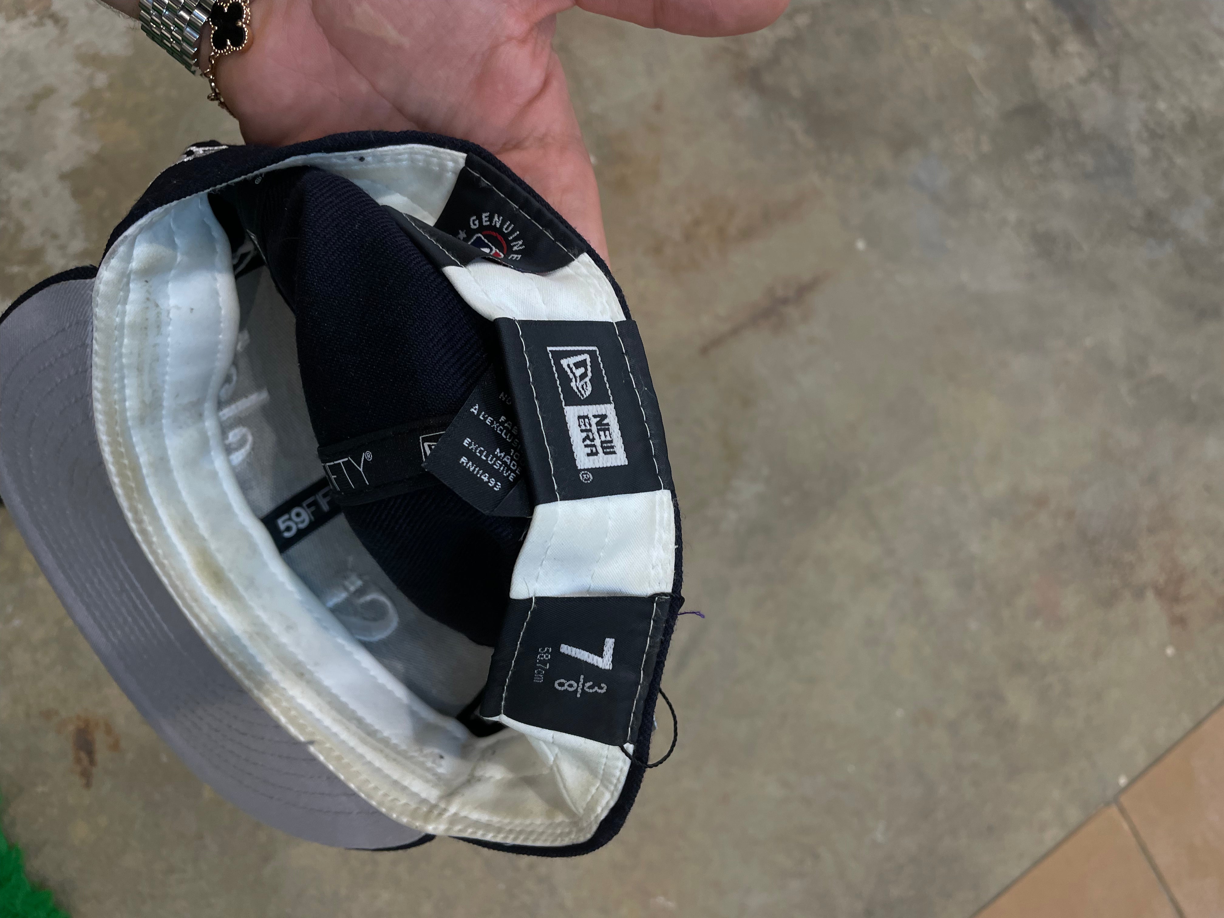 Sinclair Yankees Fitted Navy Used 7 3-8 N/A