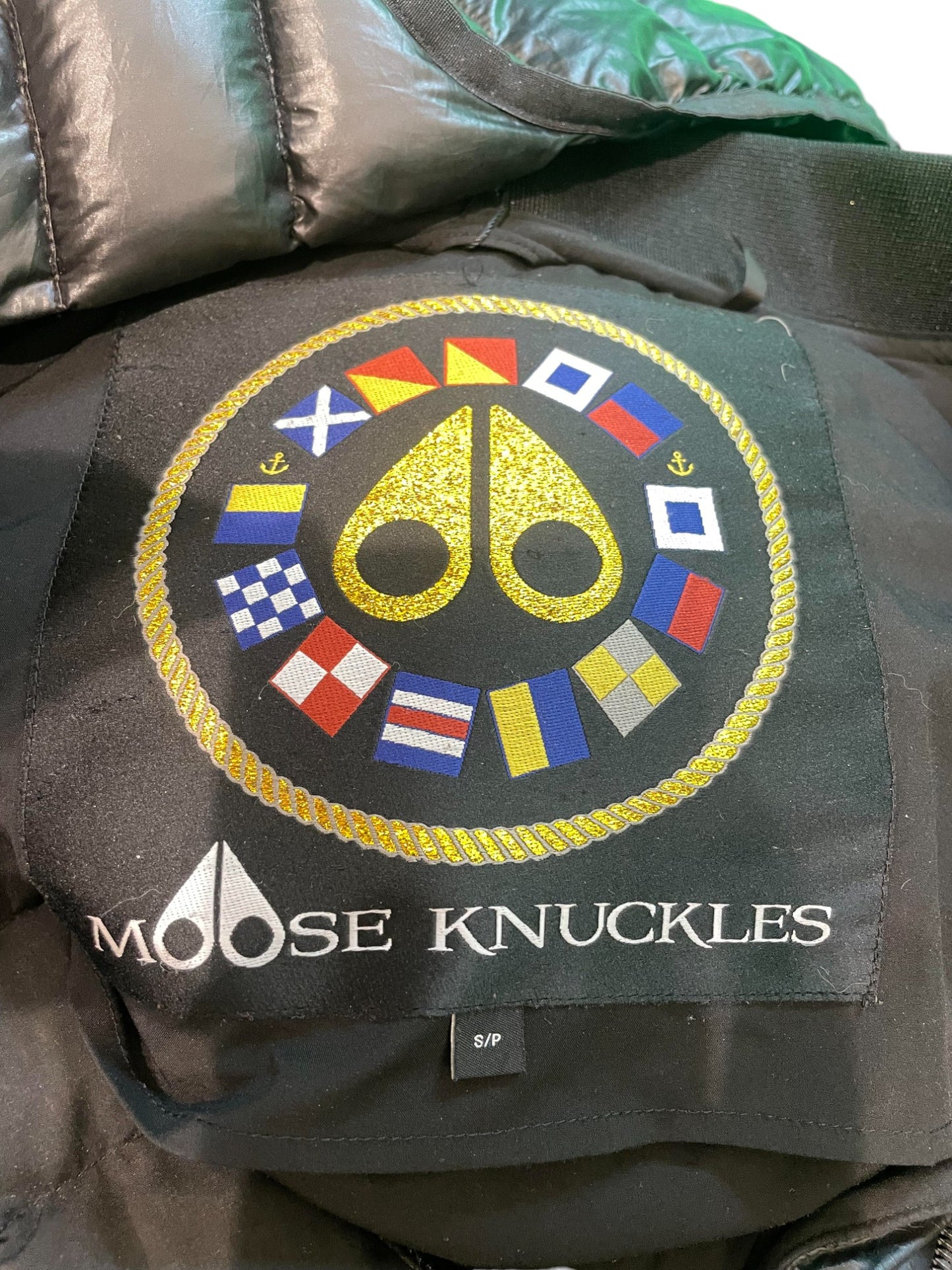 Moose Knuckle Light Puffer Hooded Black Jacket