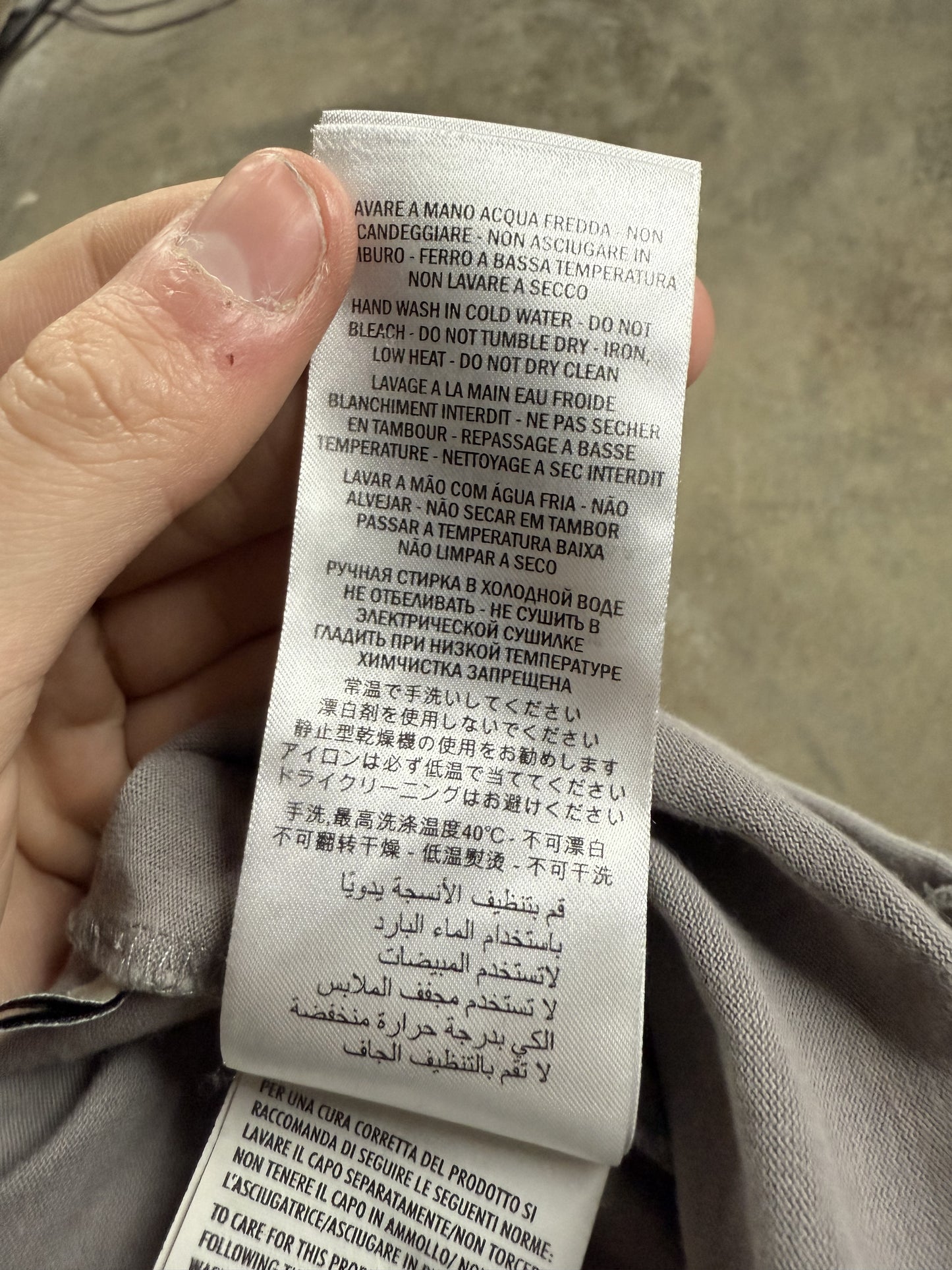 Gucci Tee Grey Green Used XL