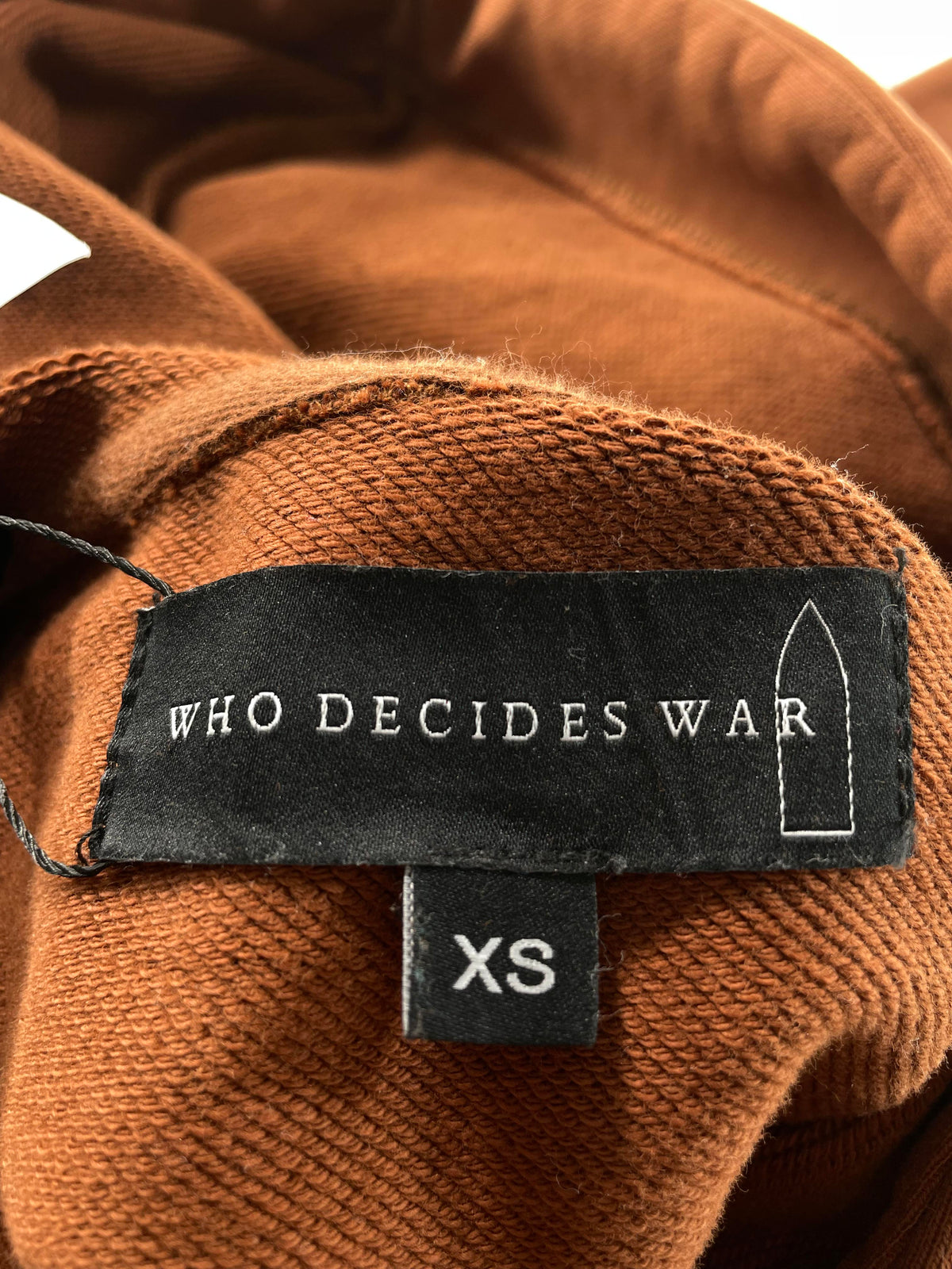 Who Decides War Flames Glass Brown Hoodie
