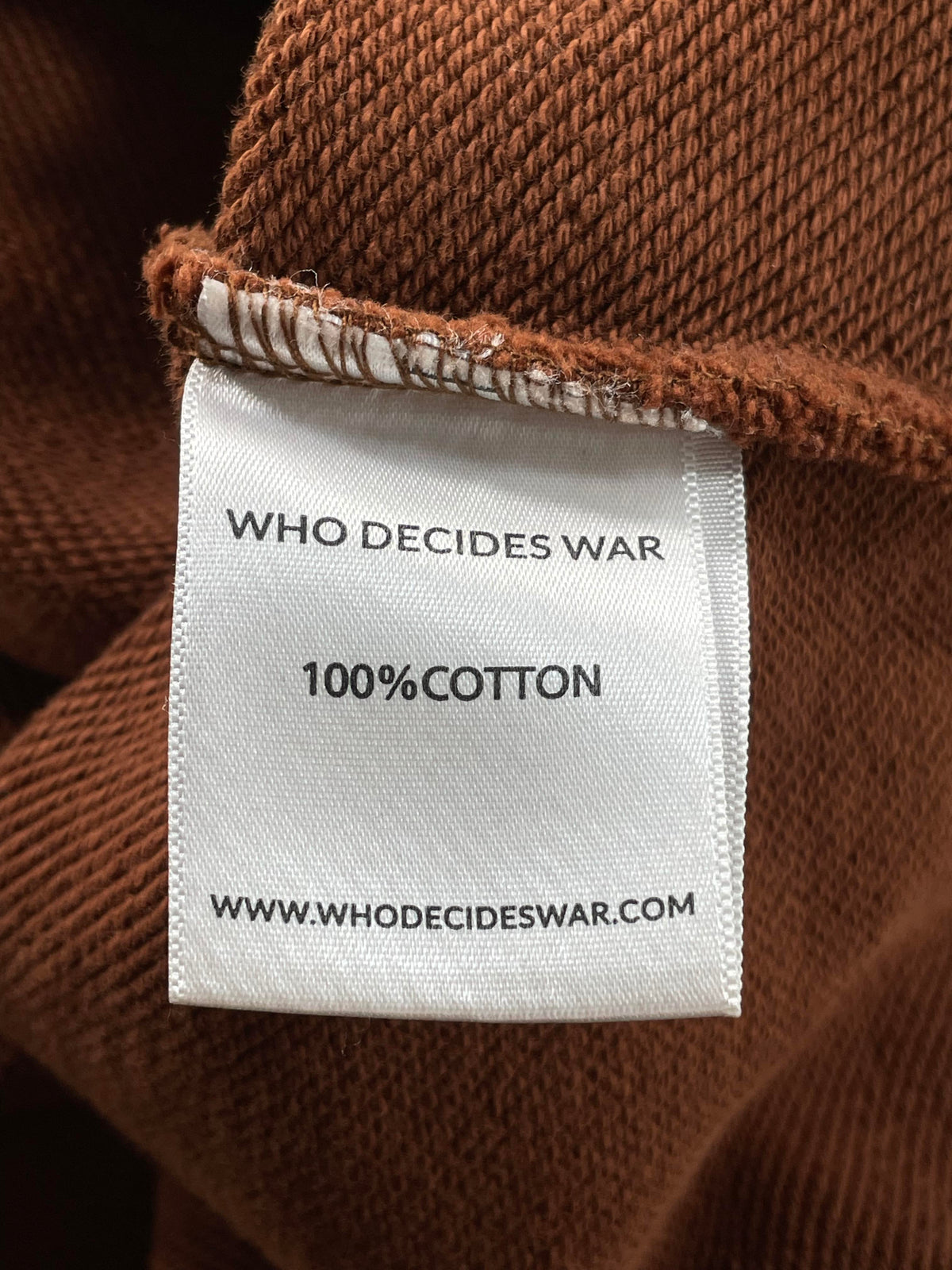 Who Decides War Flames Glass Brown Hoodie