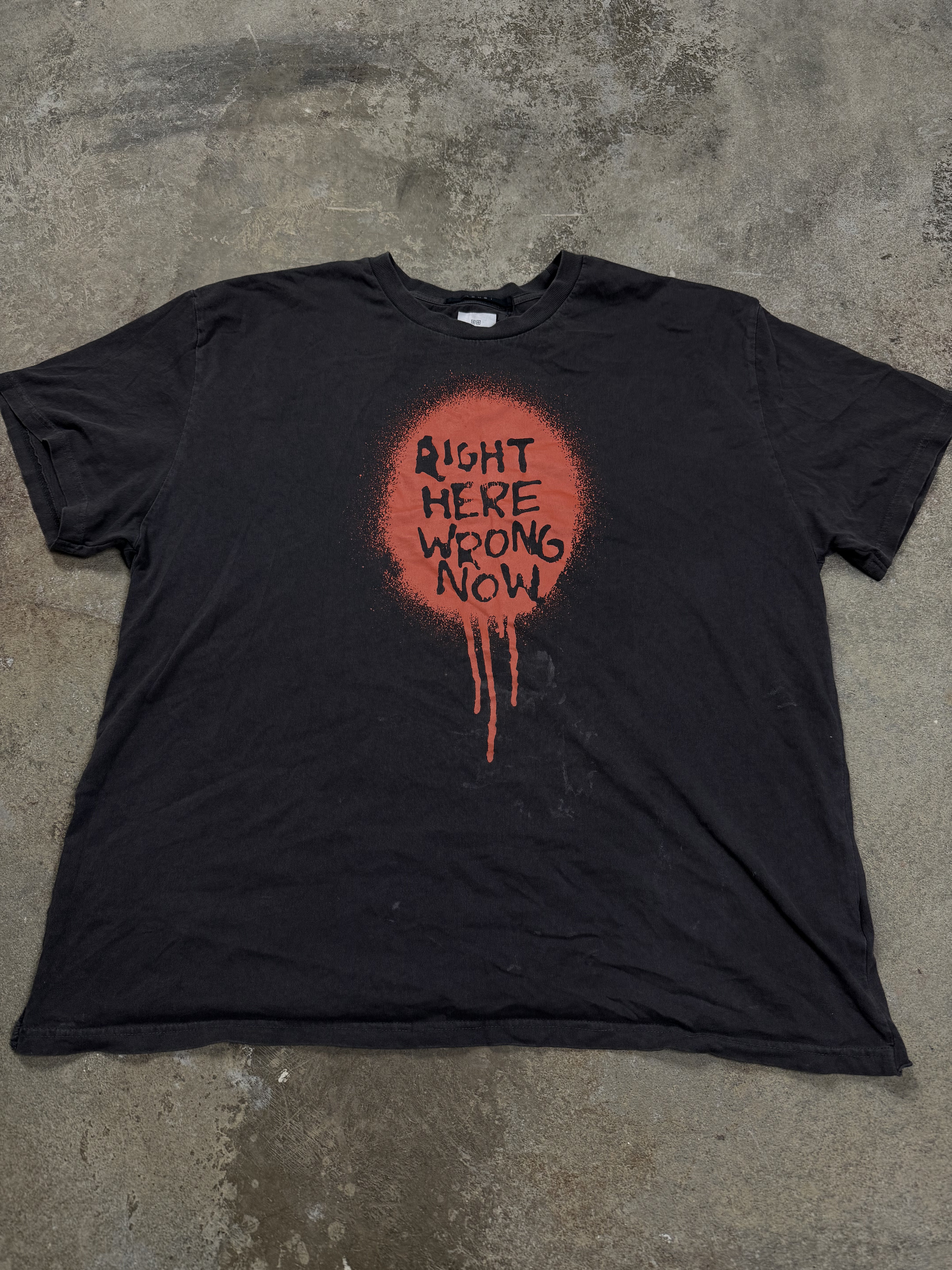 Ksubi Tee Right Here Wrong Now Used XL