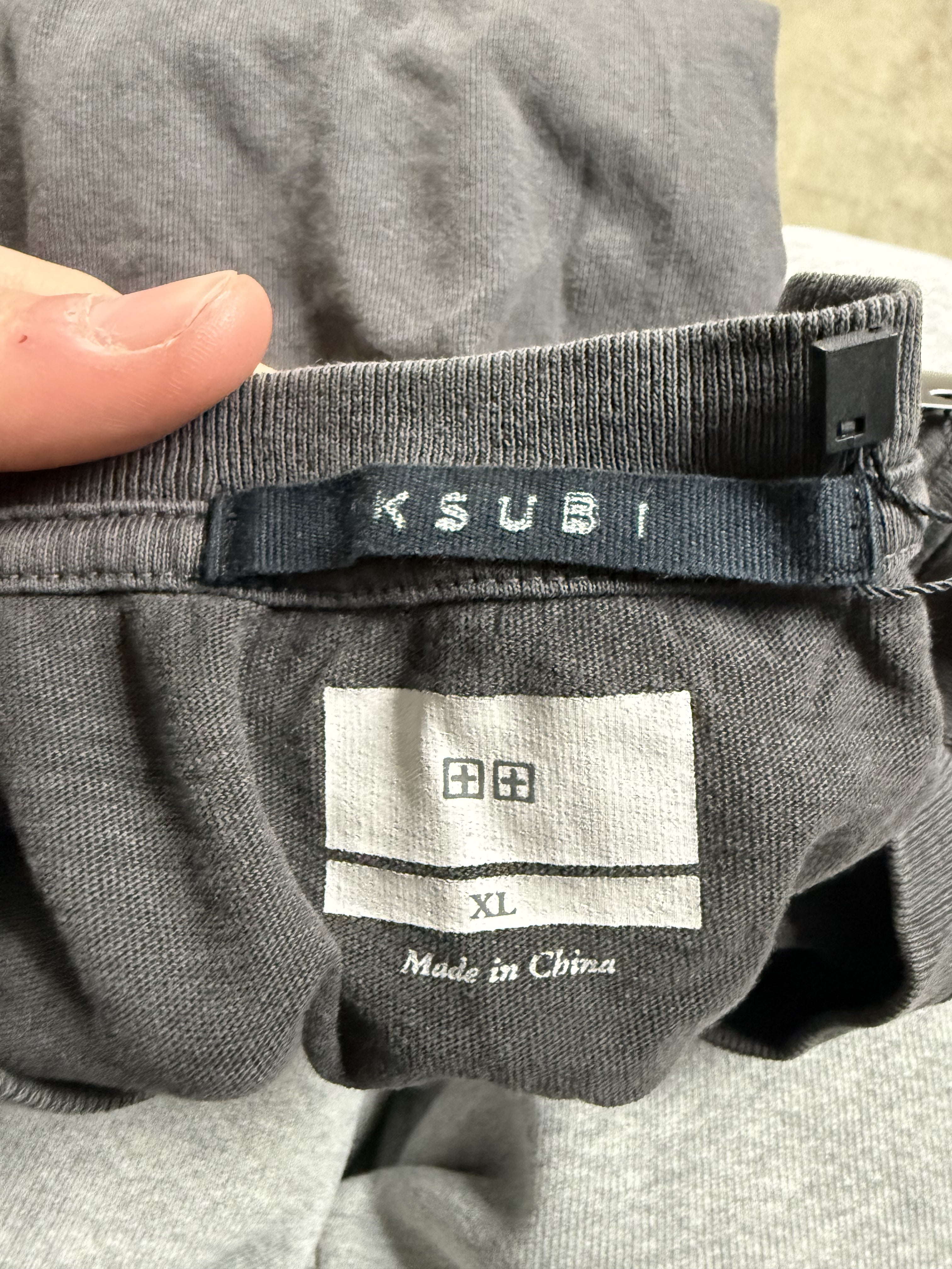 Ksubi Tee Right Here Wrong Now Used XL