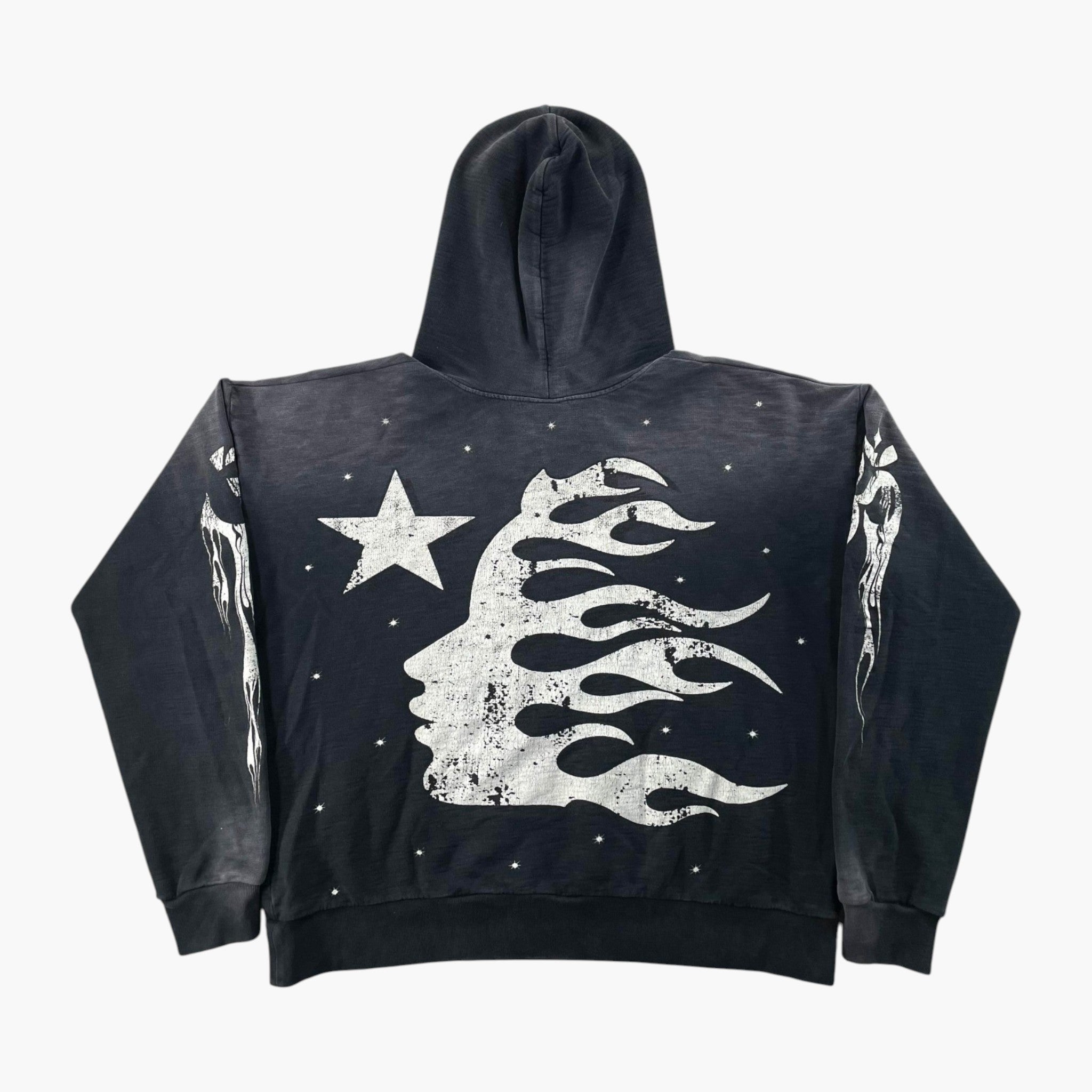 Hellstar Racer Black Wash Hoodie