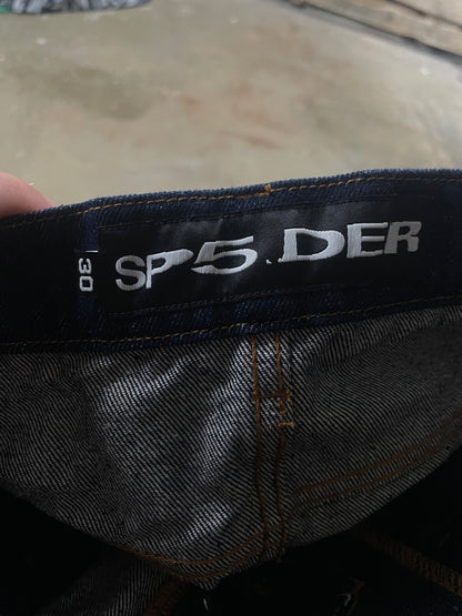 Sp5der Yellow Beluga Indigo Denim  New With Tags 30