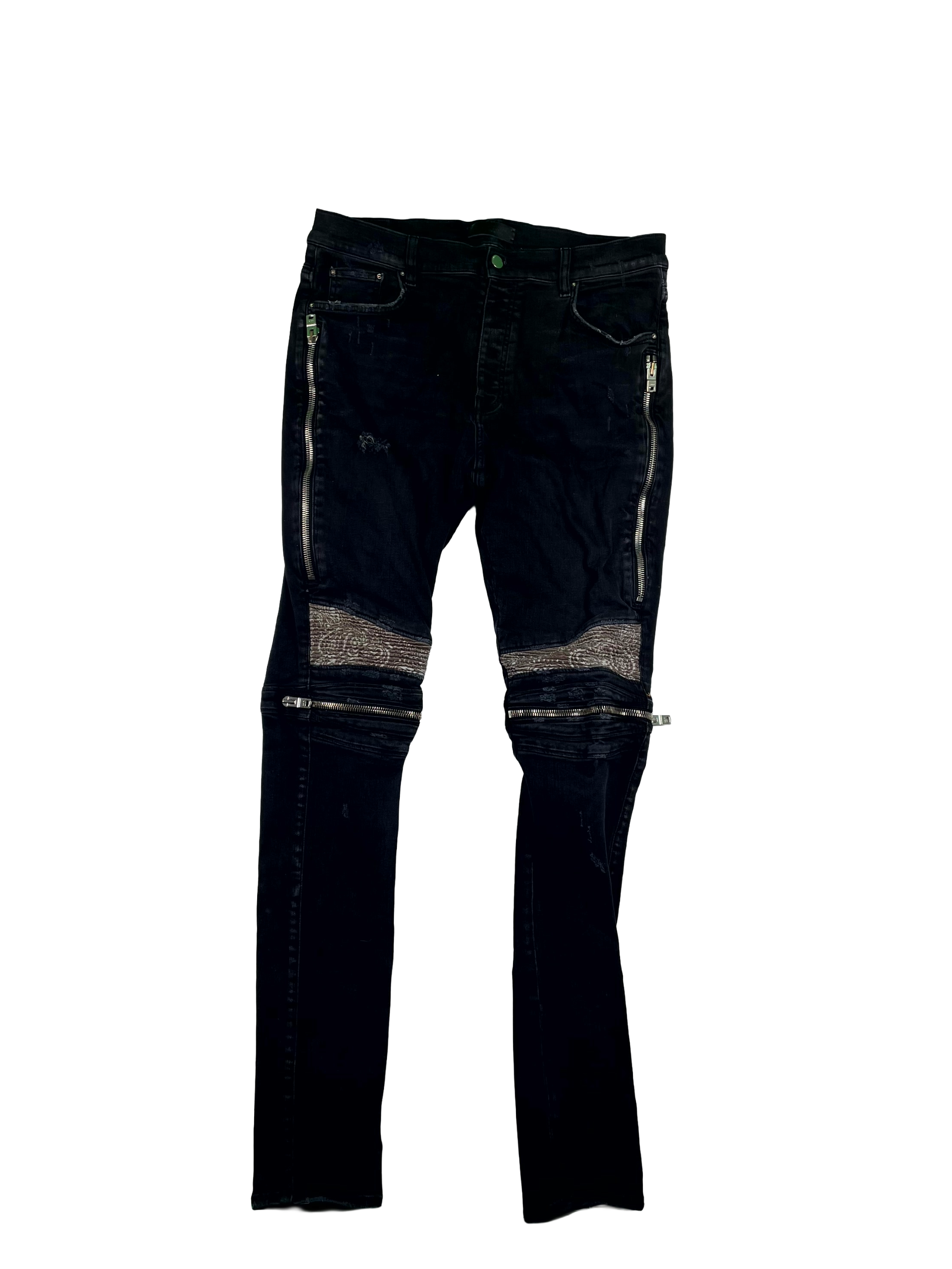 Amiri MX2 Paisley Black & Brown Jeans