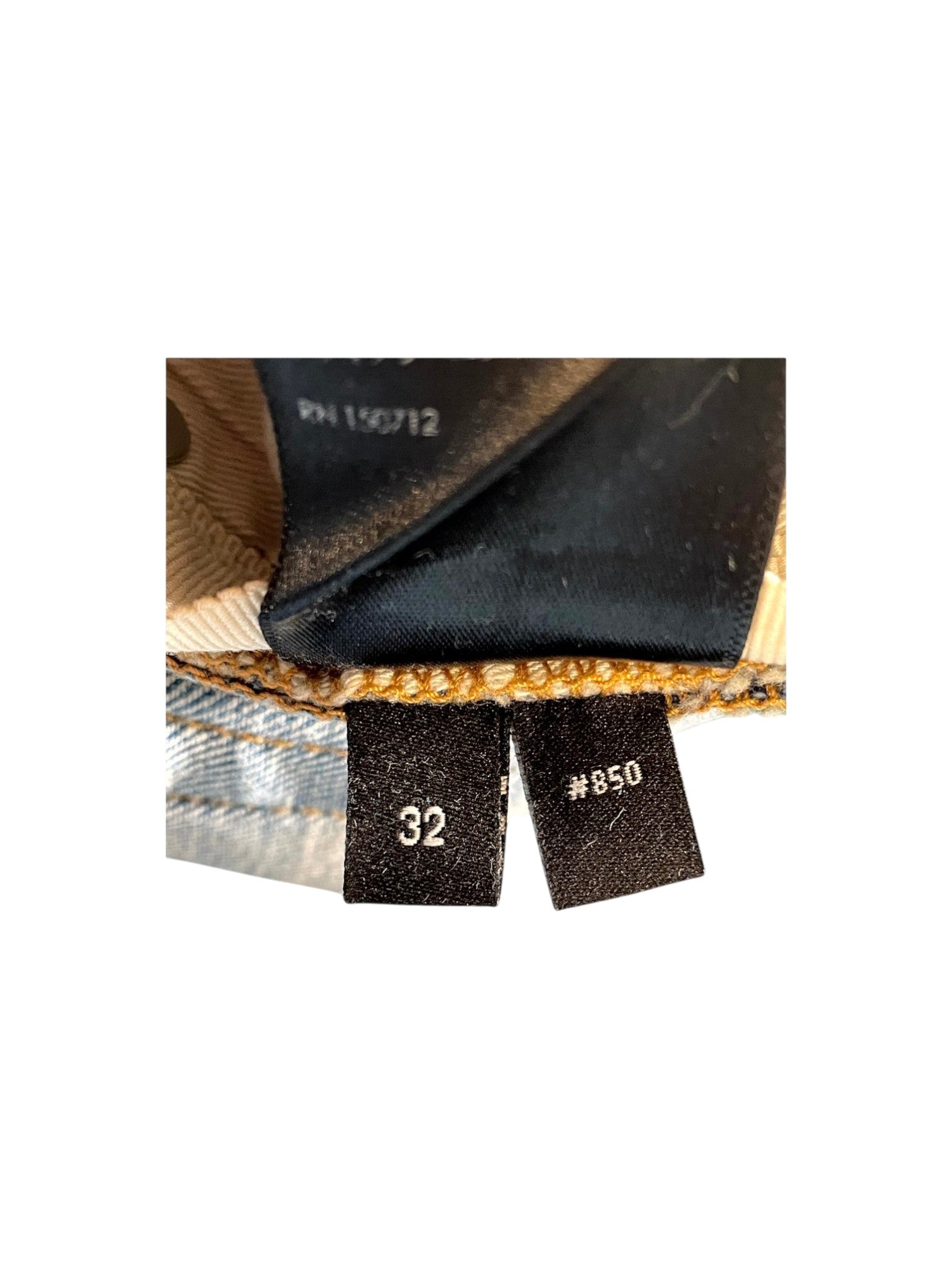 Amiri Quilted Patch Light Wash Jeans