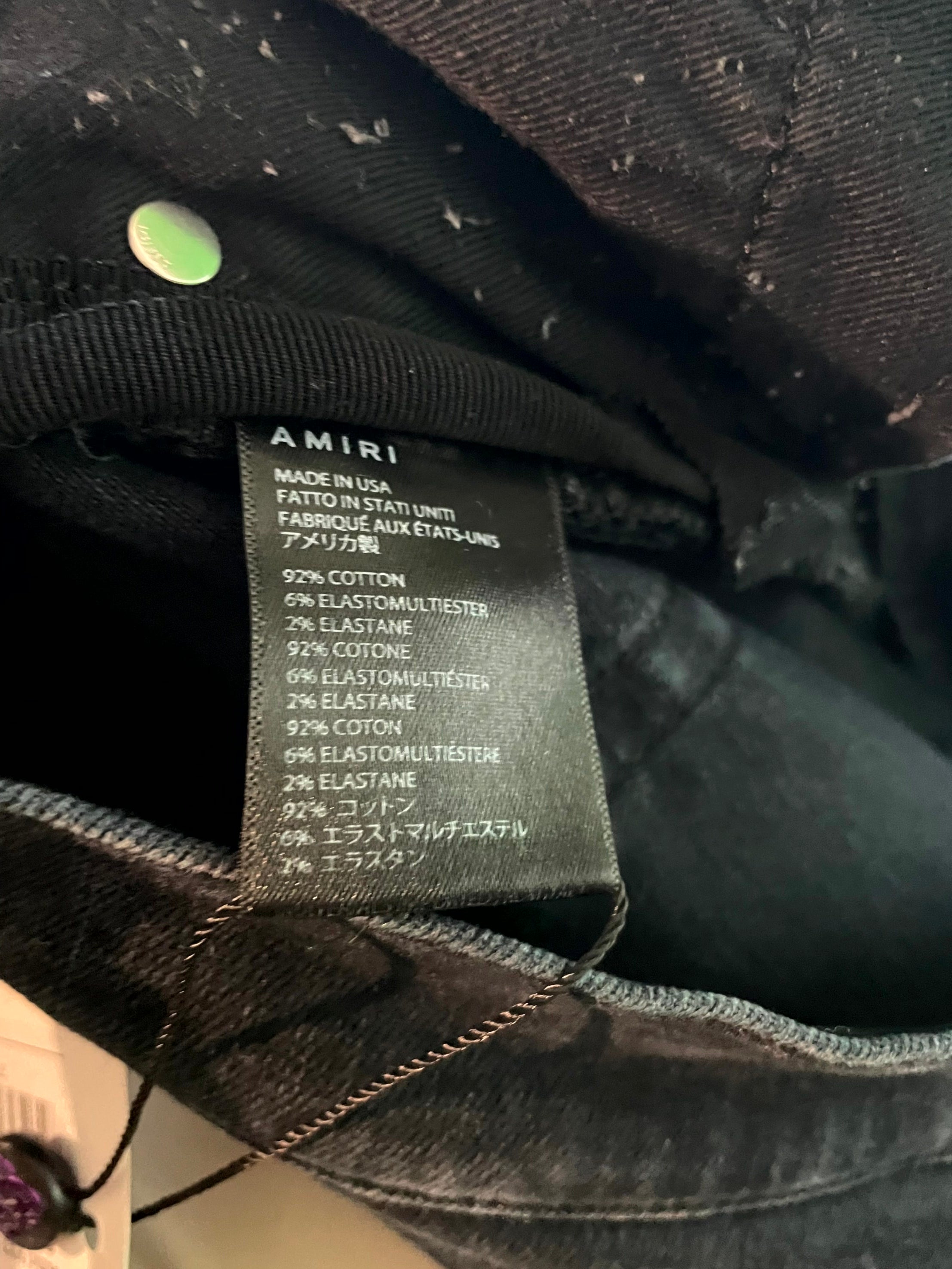 Amiri MX2 Paisley Black & Brown Jeans