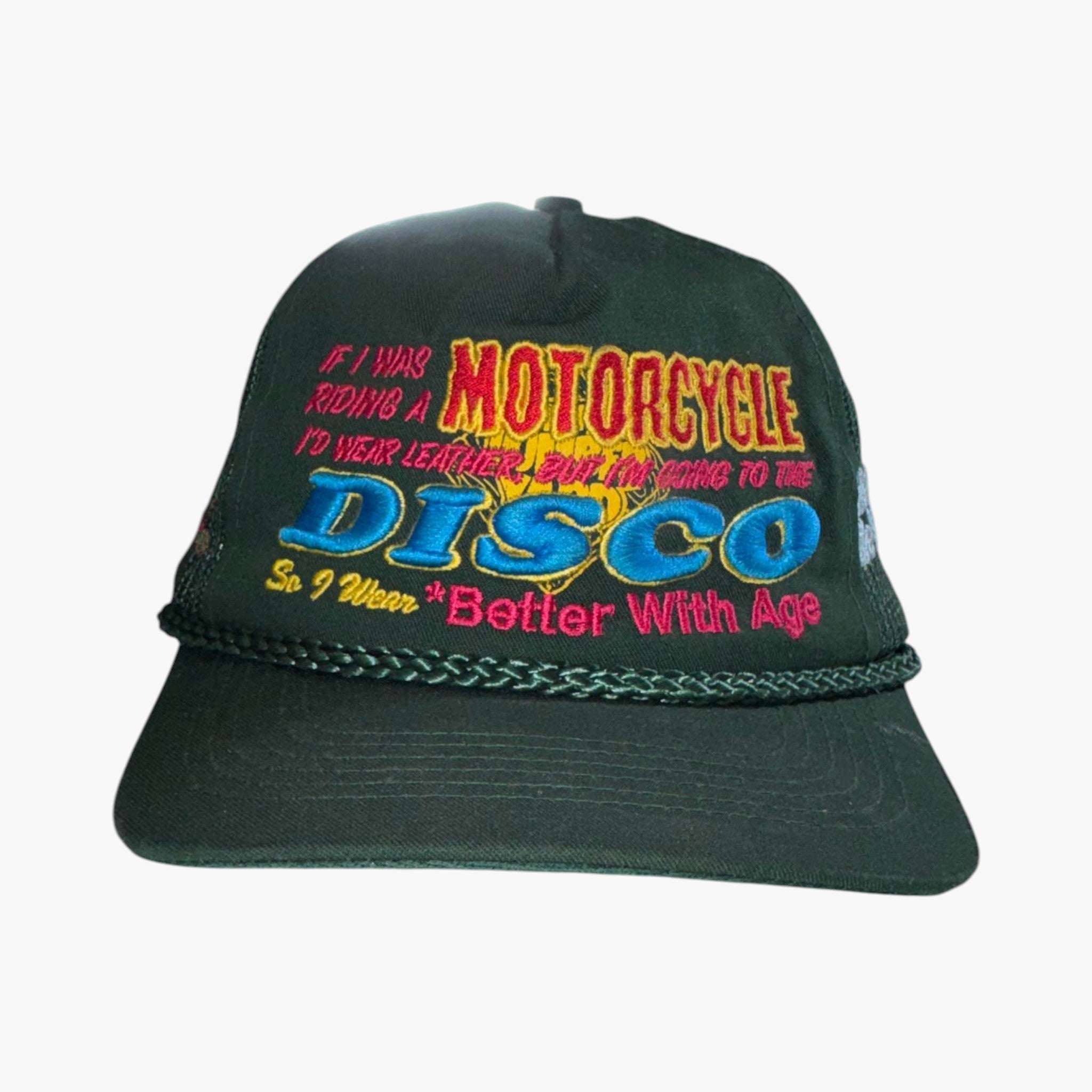 Better With Age Moto Disco Green Hat