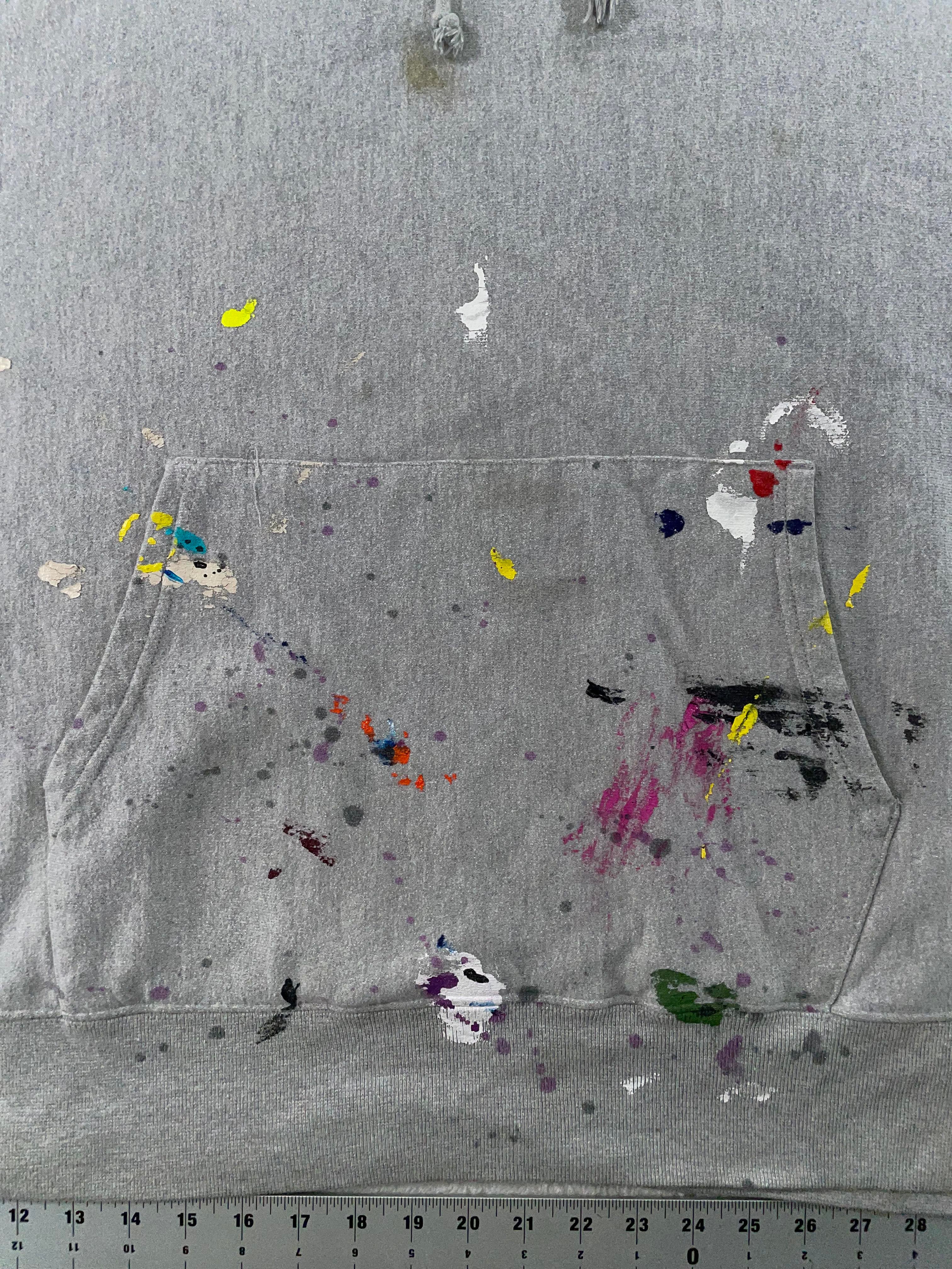 Gallery Dept. Paint Splatter Grey Hoodie