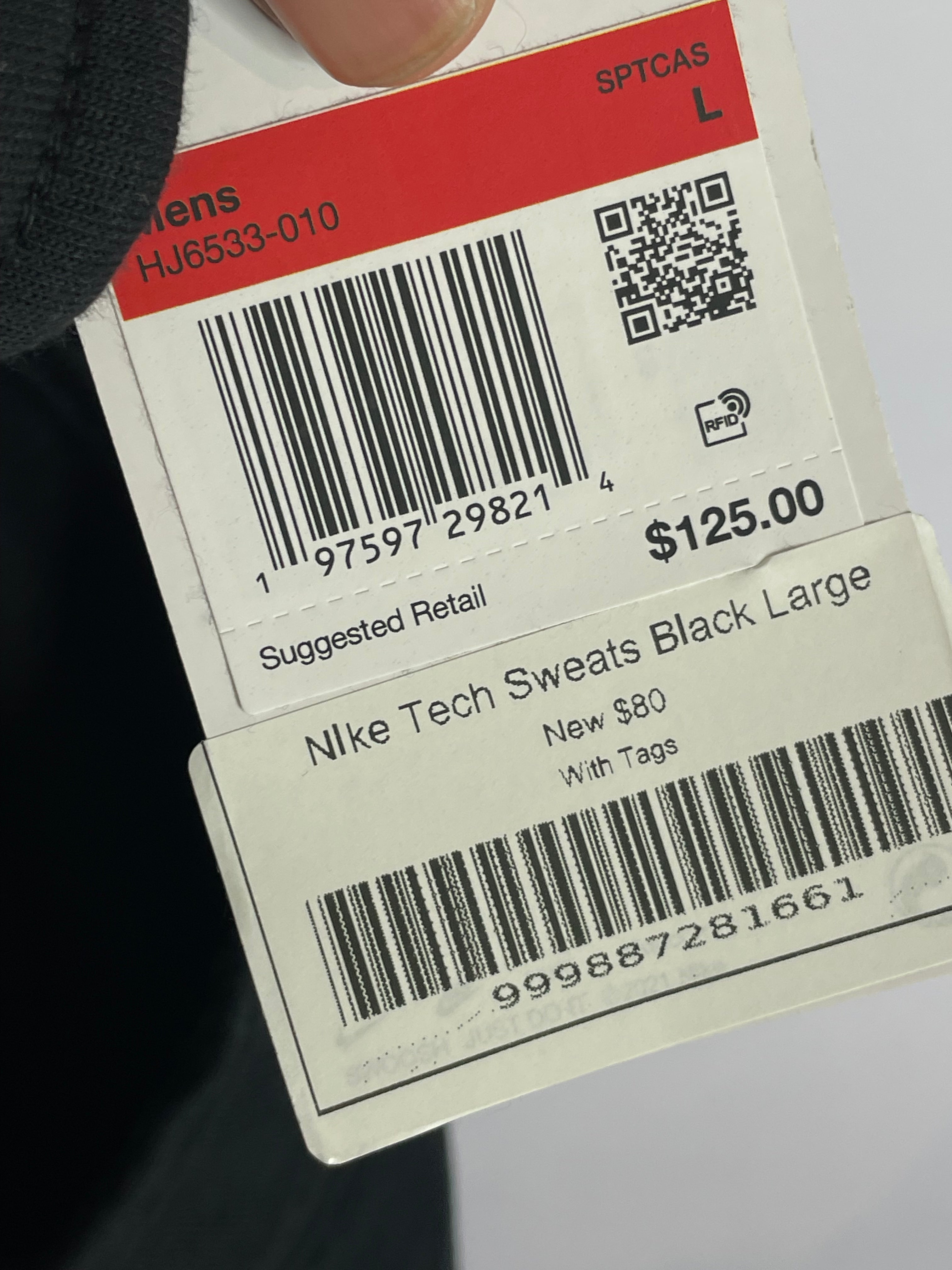 Nike Tech Black Sweatpants