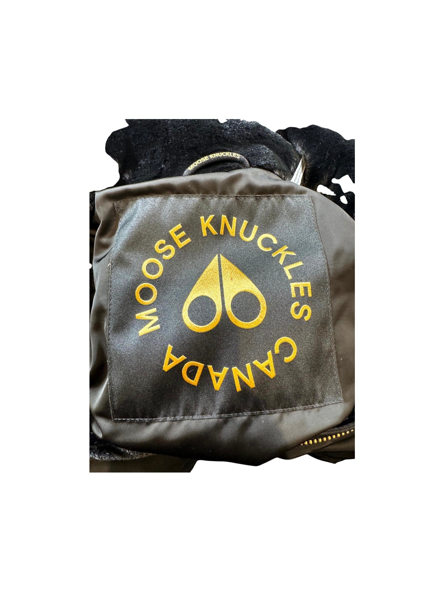 Moose Knuckles "Sterling St Parka" (Women's) Black & Gold Jacket
